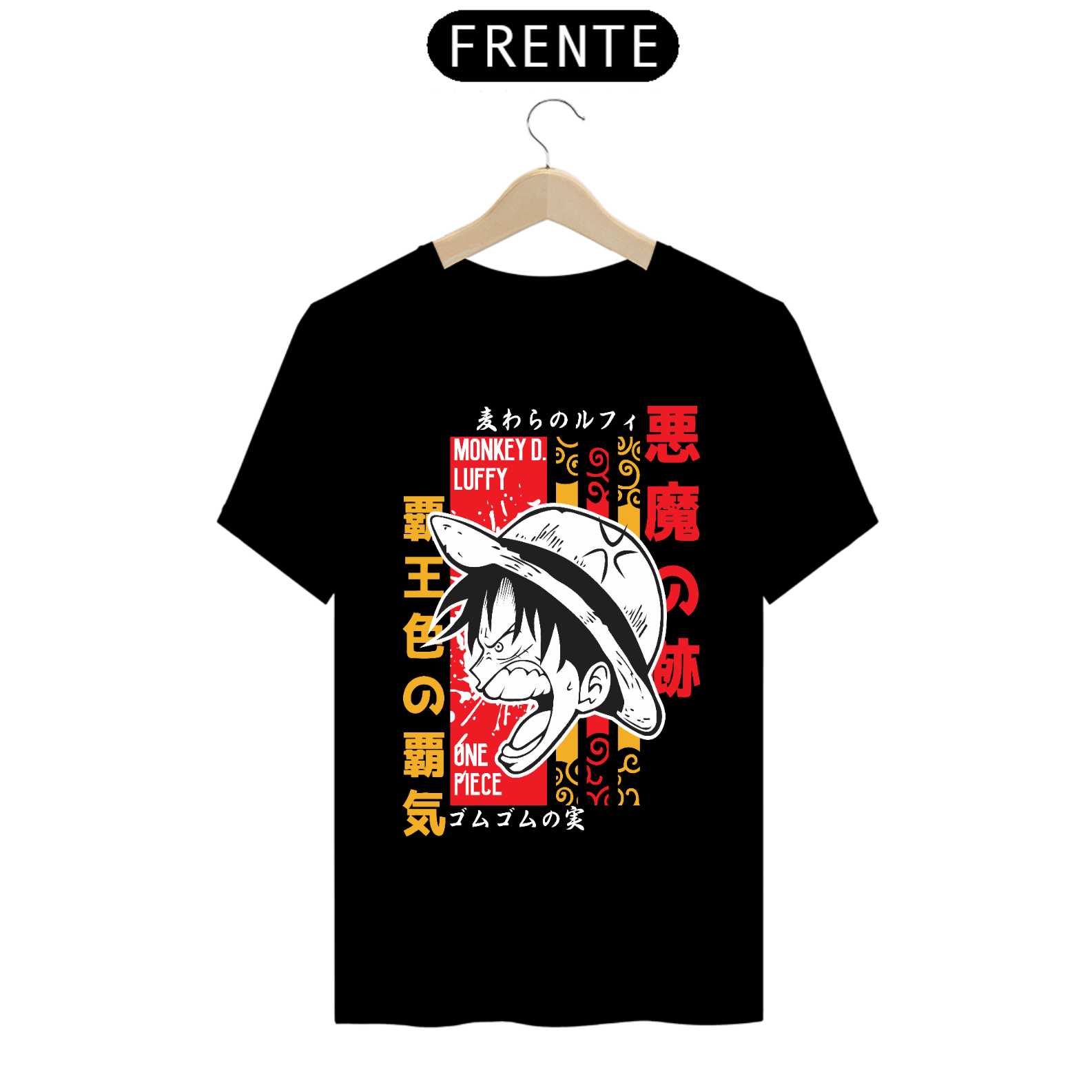 Nome do produto: Camiseta masculina Luffy