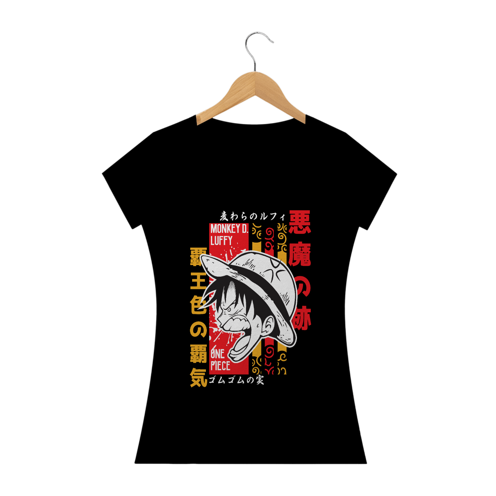 Nome do produto: Camiseta feminina Luffy