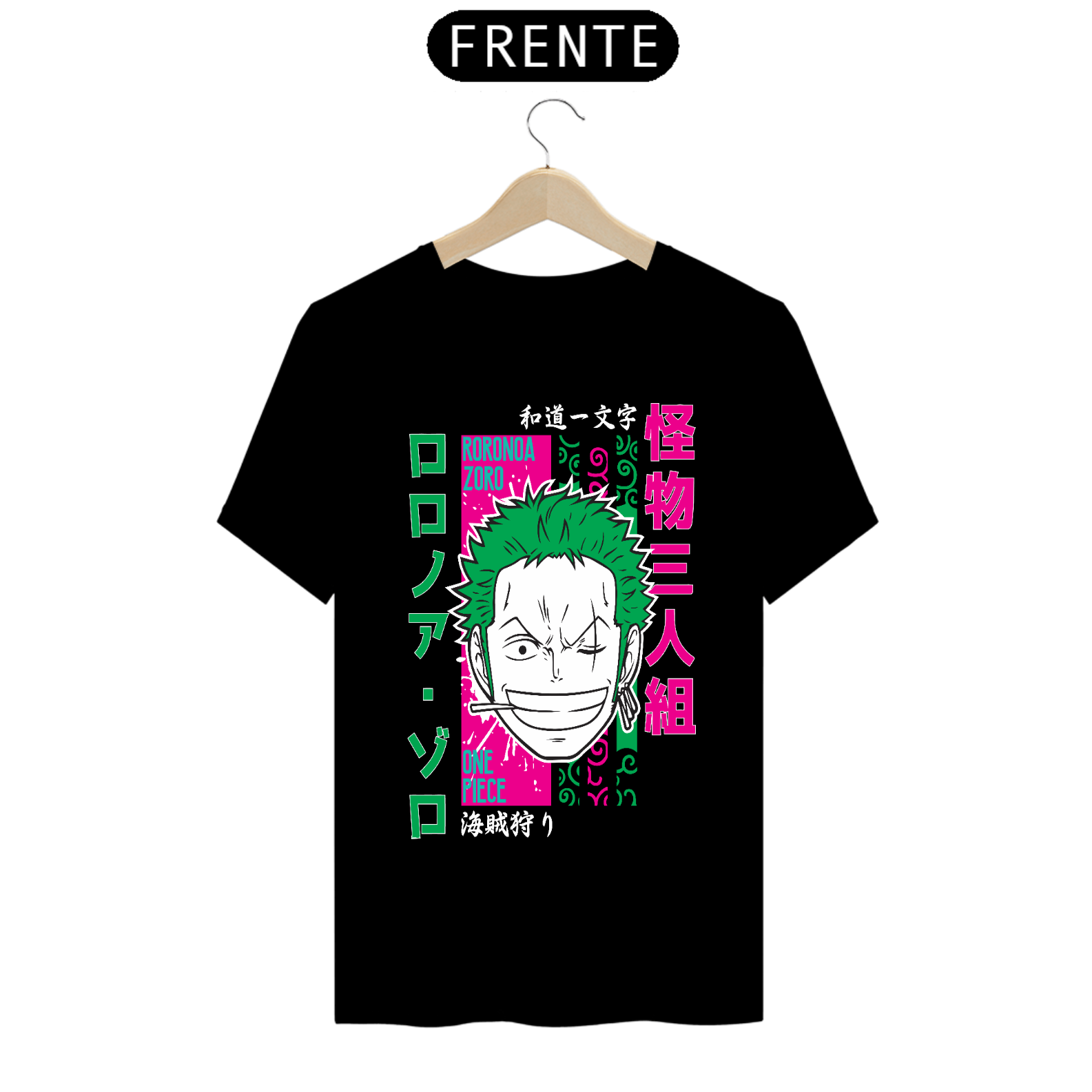 Nome do produto: Camiseta masculina Roronoa Zoro