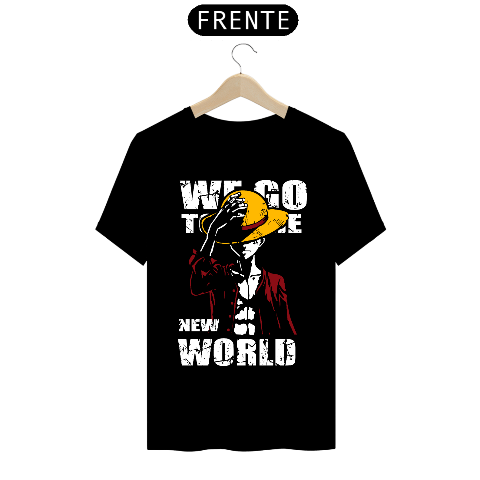 Nome do produto: Camiseta masculina Pirata do chapéu de palha