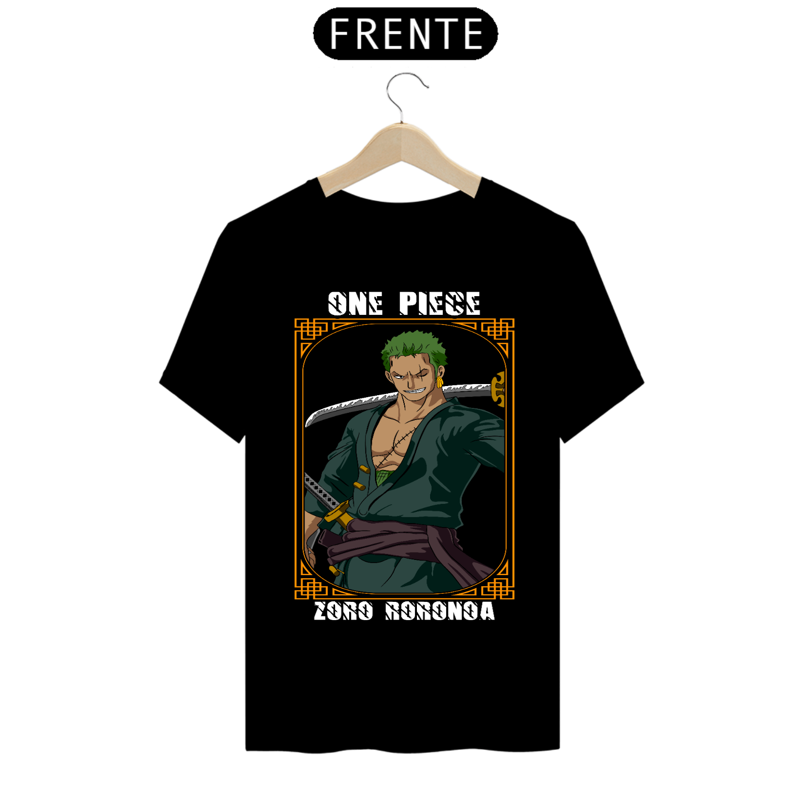 Nome do produto: Camiseta masculina Roronoa Zoro