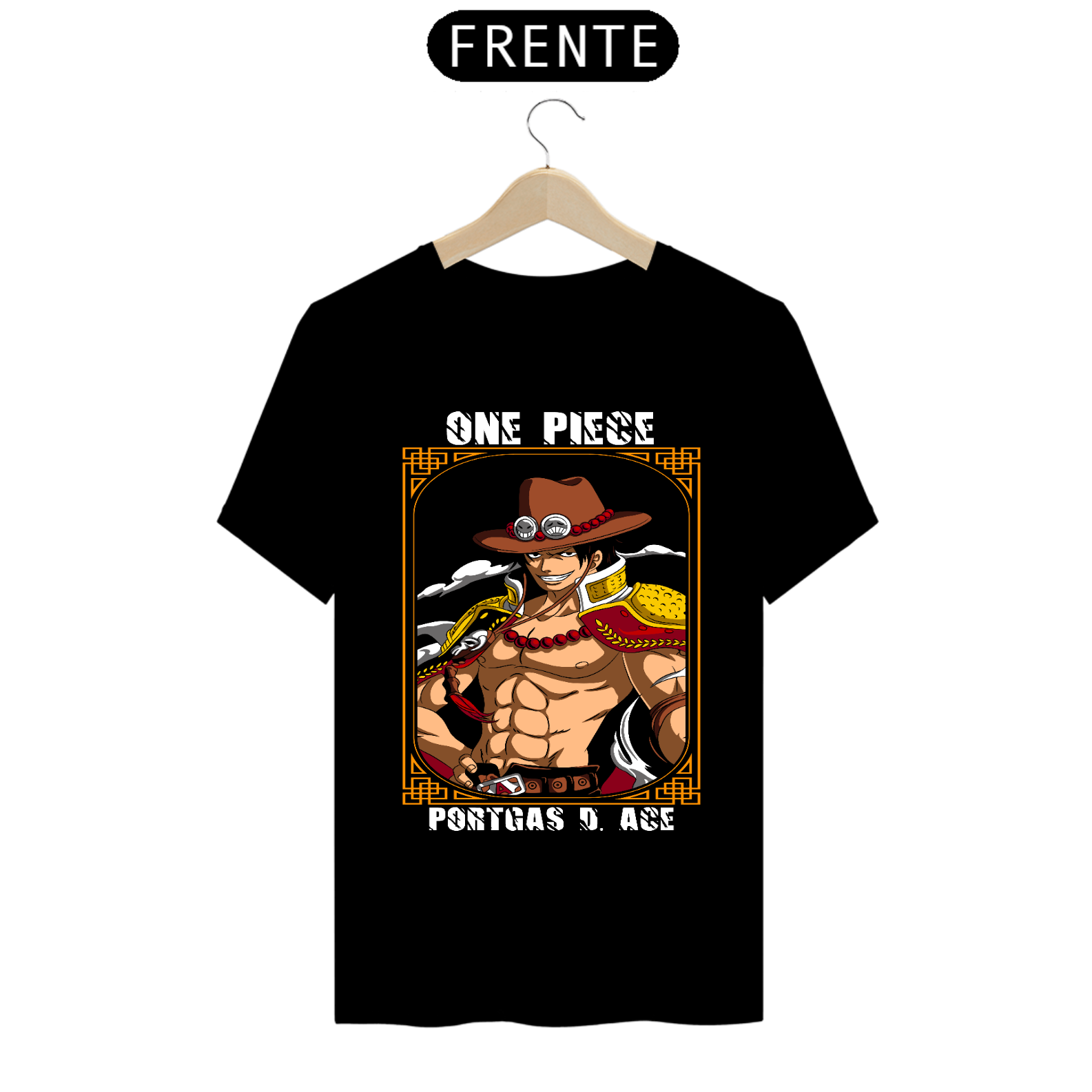 Nome do produto: Camiseta masculina Portgas D. Ace