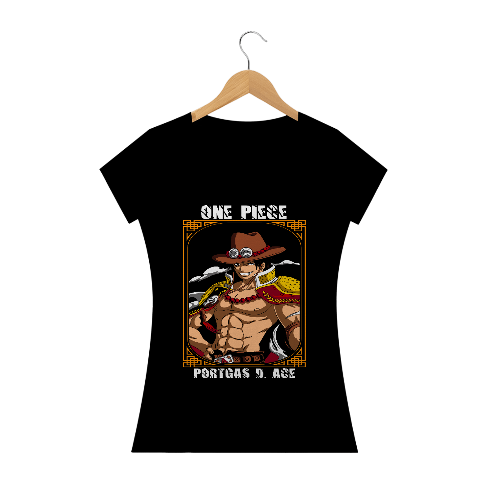 Nome do produto: Camiseta feminina Portgas D Ace