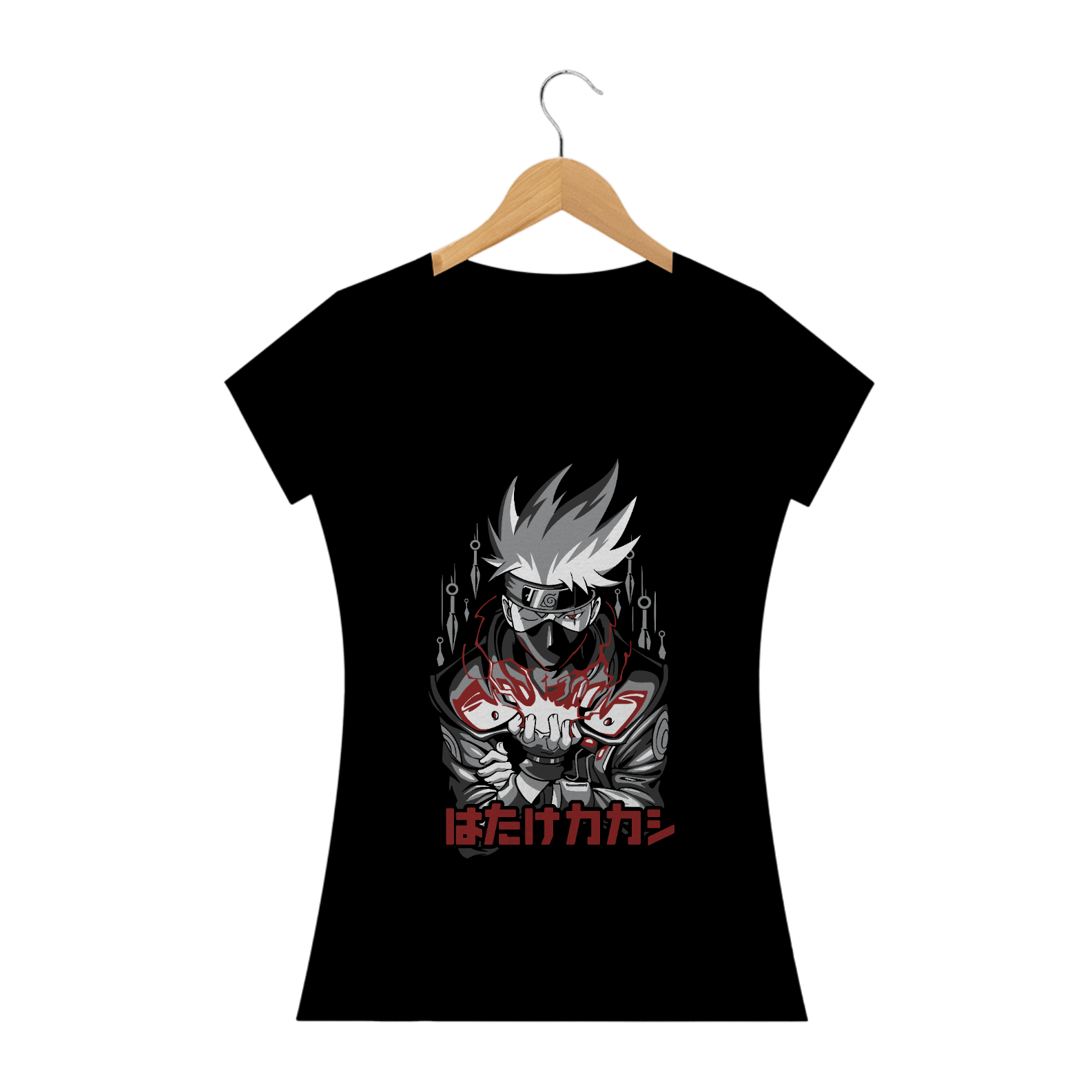 Nome do produto: Camiseta Baby Long Kakashi