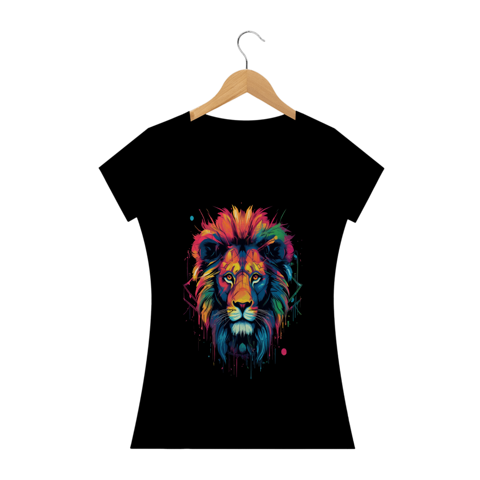 Nome do produto: Camiseta feminina baby long Lion