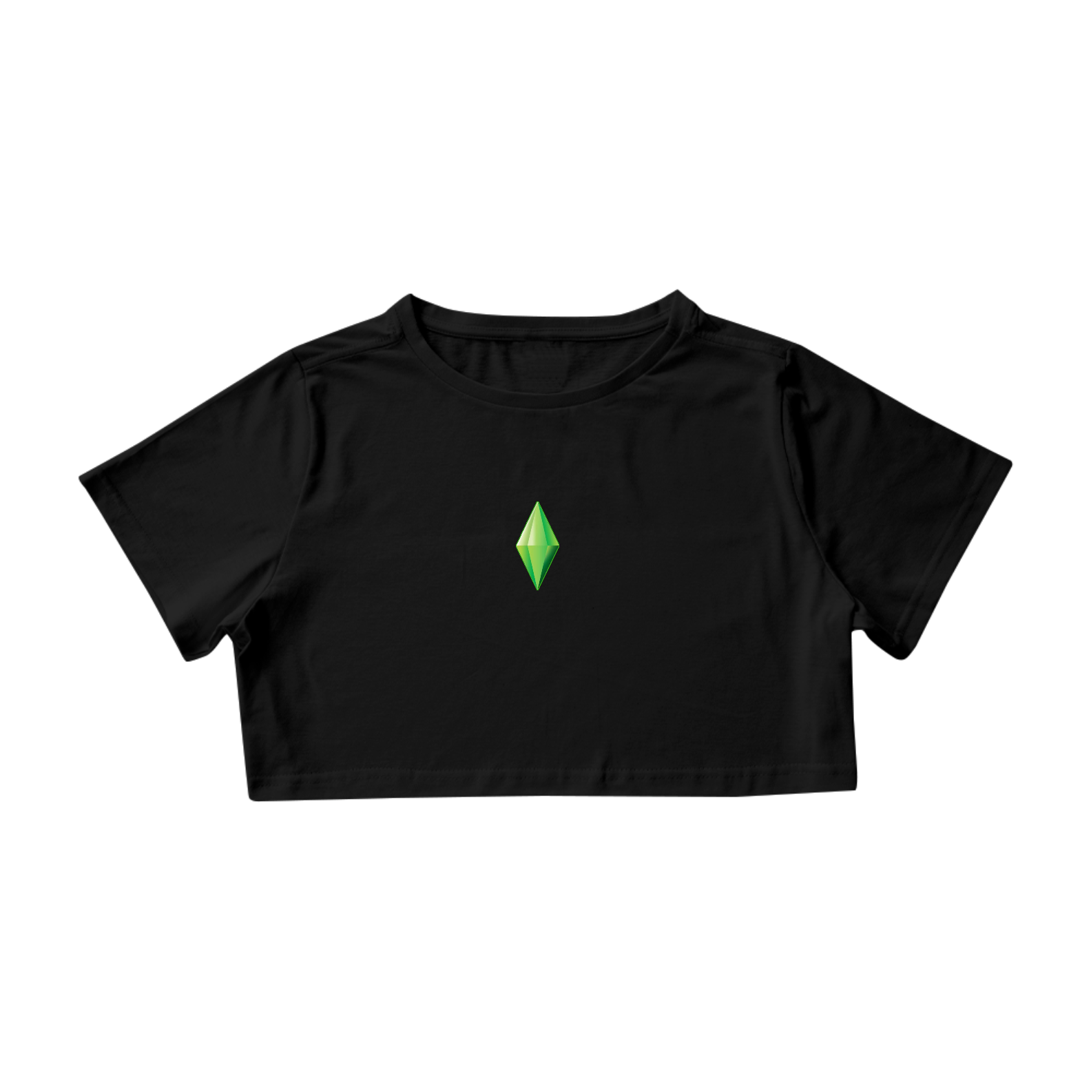 Nome do produto: Camiseta Cropped Plumbob The Sims