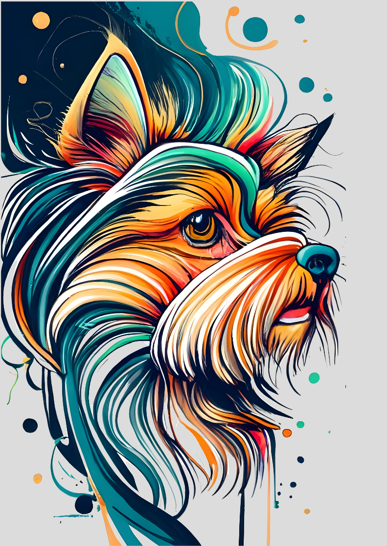 Nome do produto: Poster desenho a tinta York Face