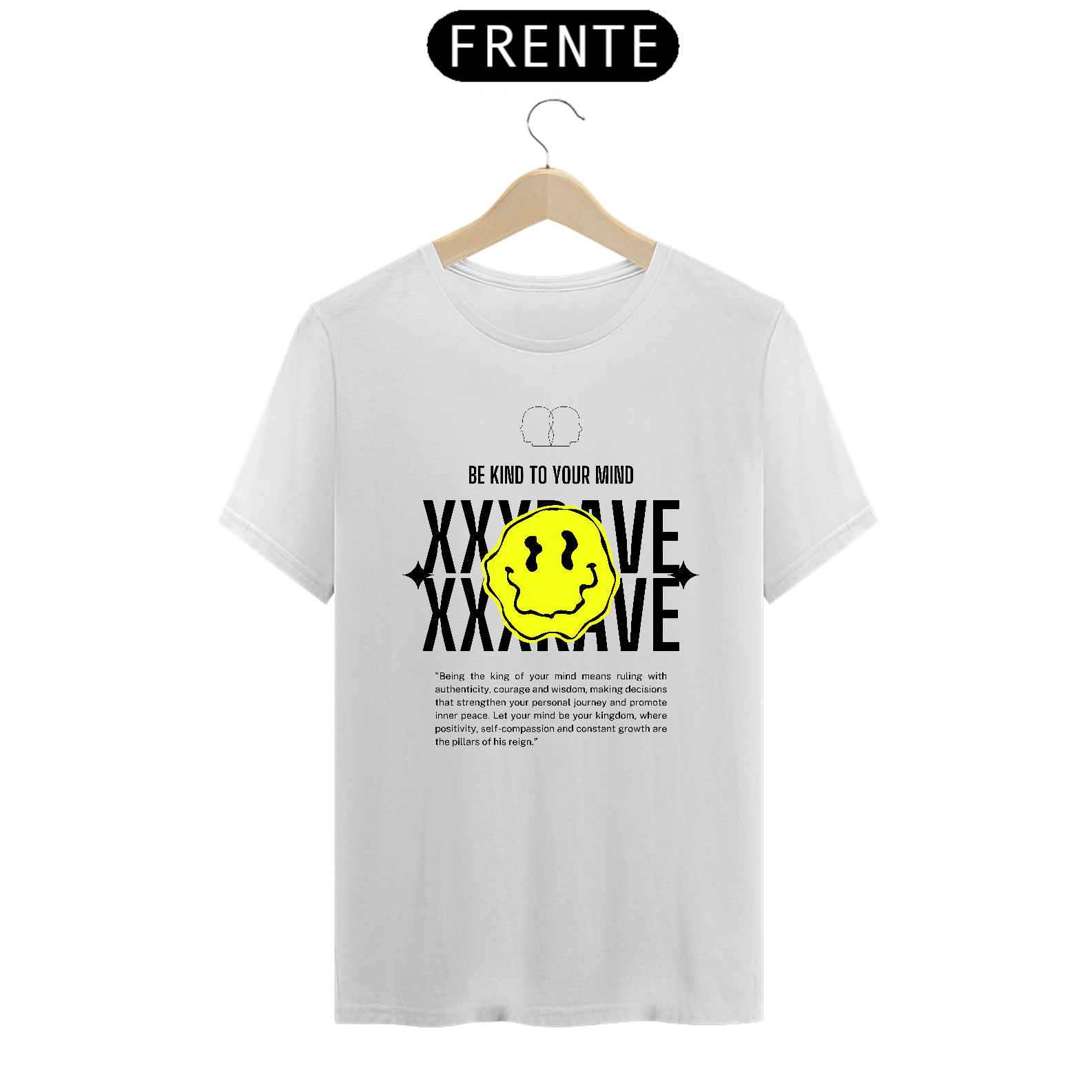 Nome do produto: Camiseta BE KIND TO YOUR MIND