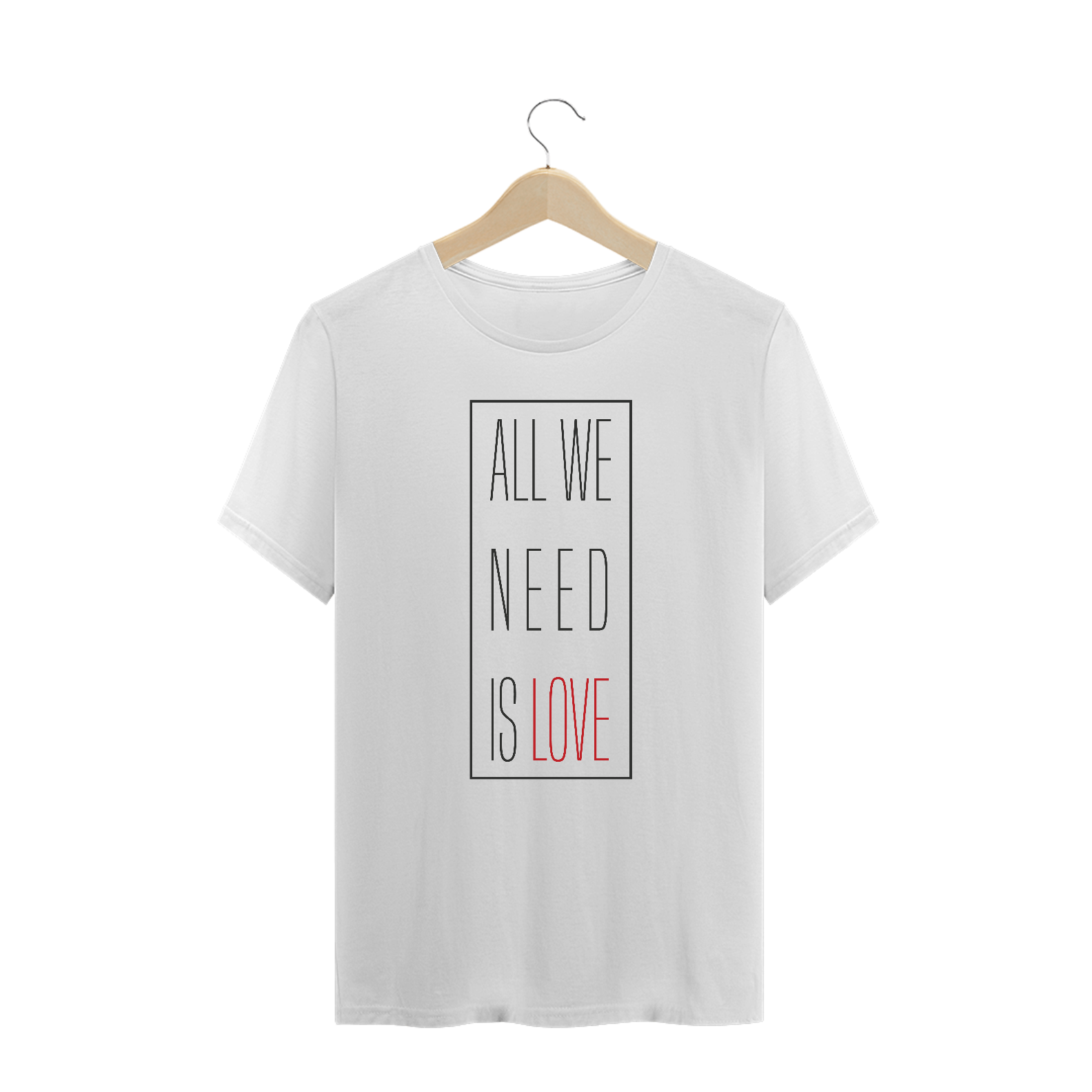 Nome do produto: PLUS SIZE ALL WE NEED IS LOVE GRANDE