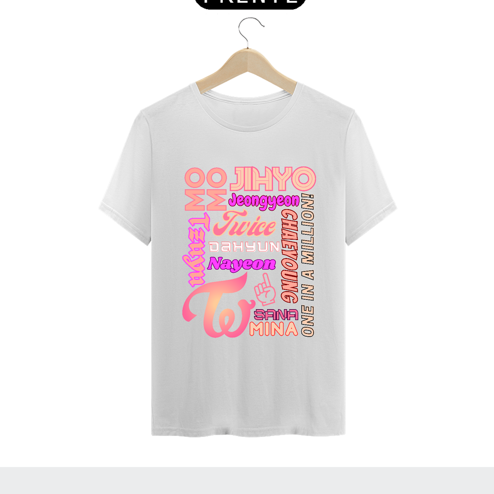 Nome do produto: Camiseta Masculina - Membros TWICE