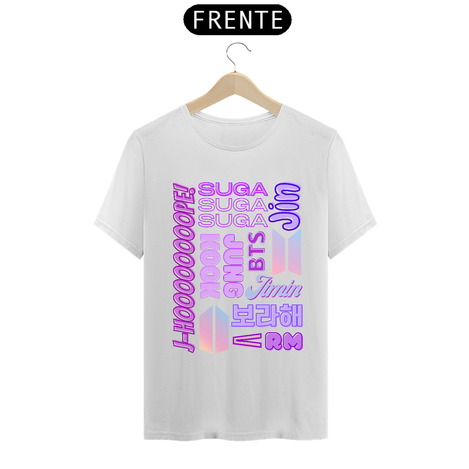 Nome do produto: Camiseta Masculina - Membros BTS
