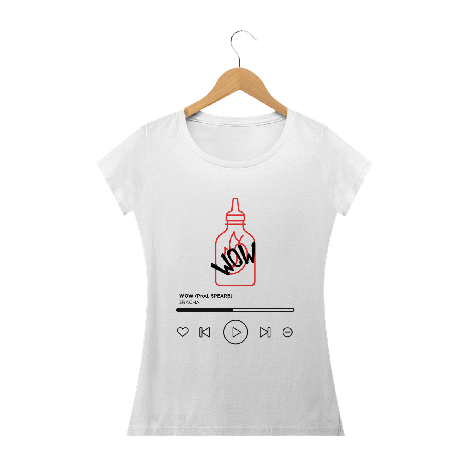 Nome do produto: Camiseta Babylook - WOW by 3RACHA - Stray Kids