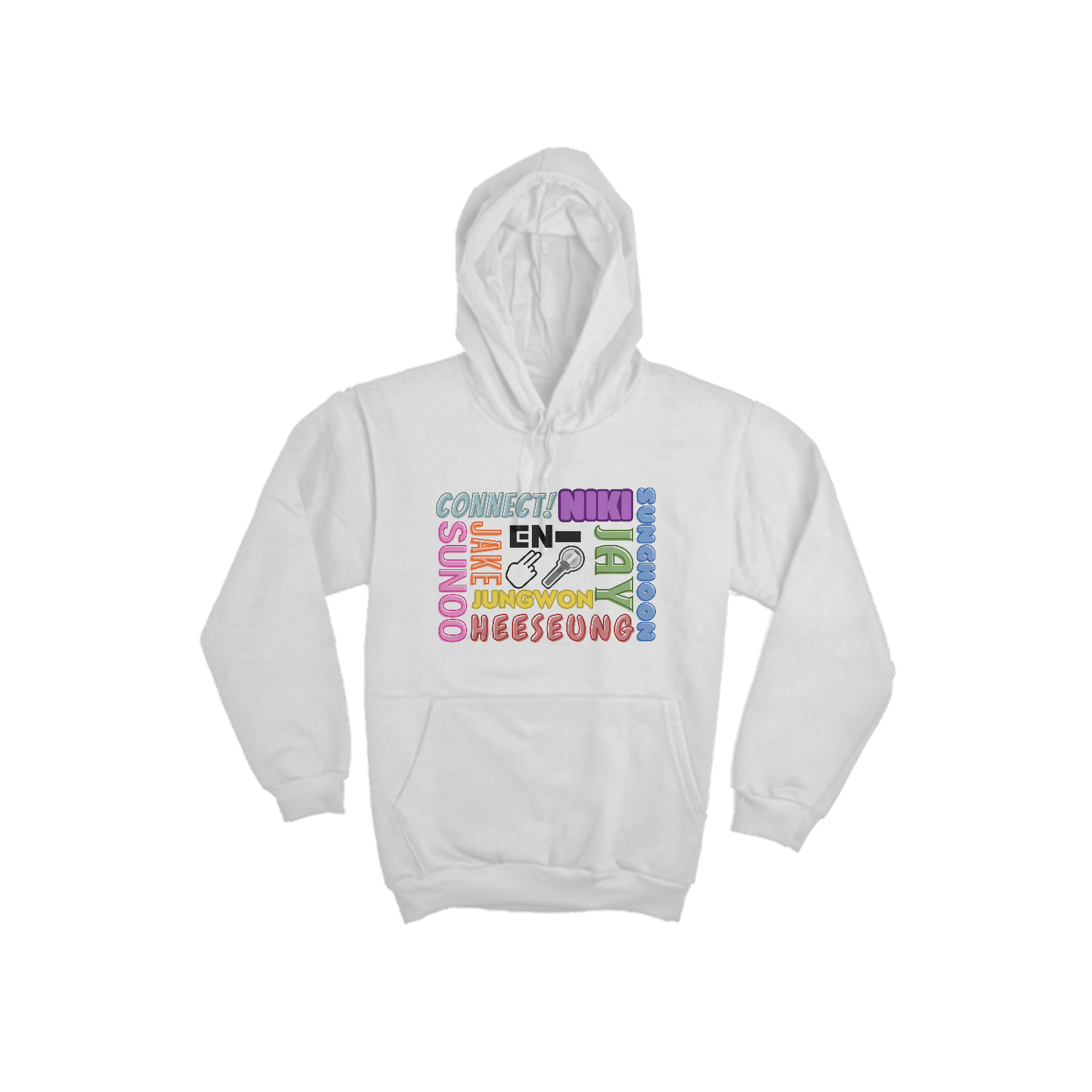 Nome do produto: Moletom Canguru - Membros ENHYPEN