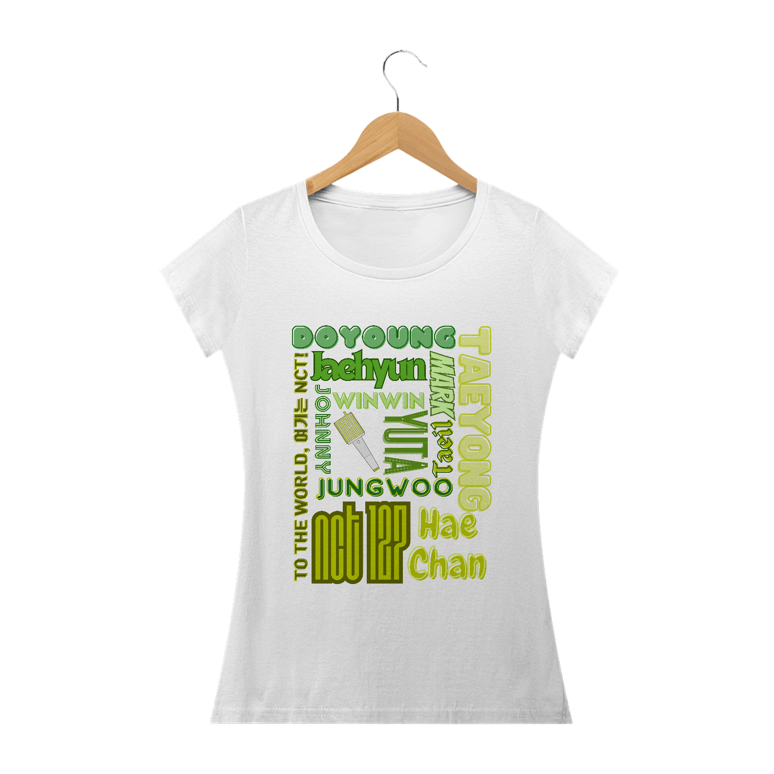 Nome do produto: Camiseta Babylook - Membros NCT 127