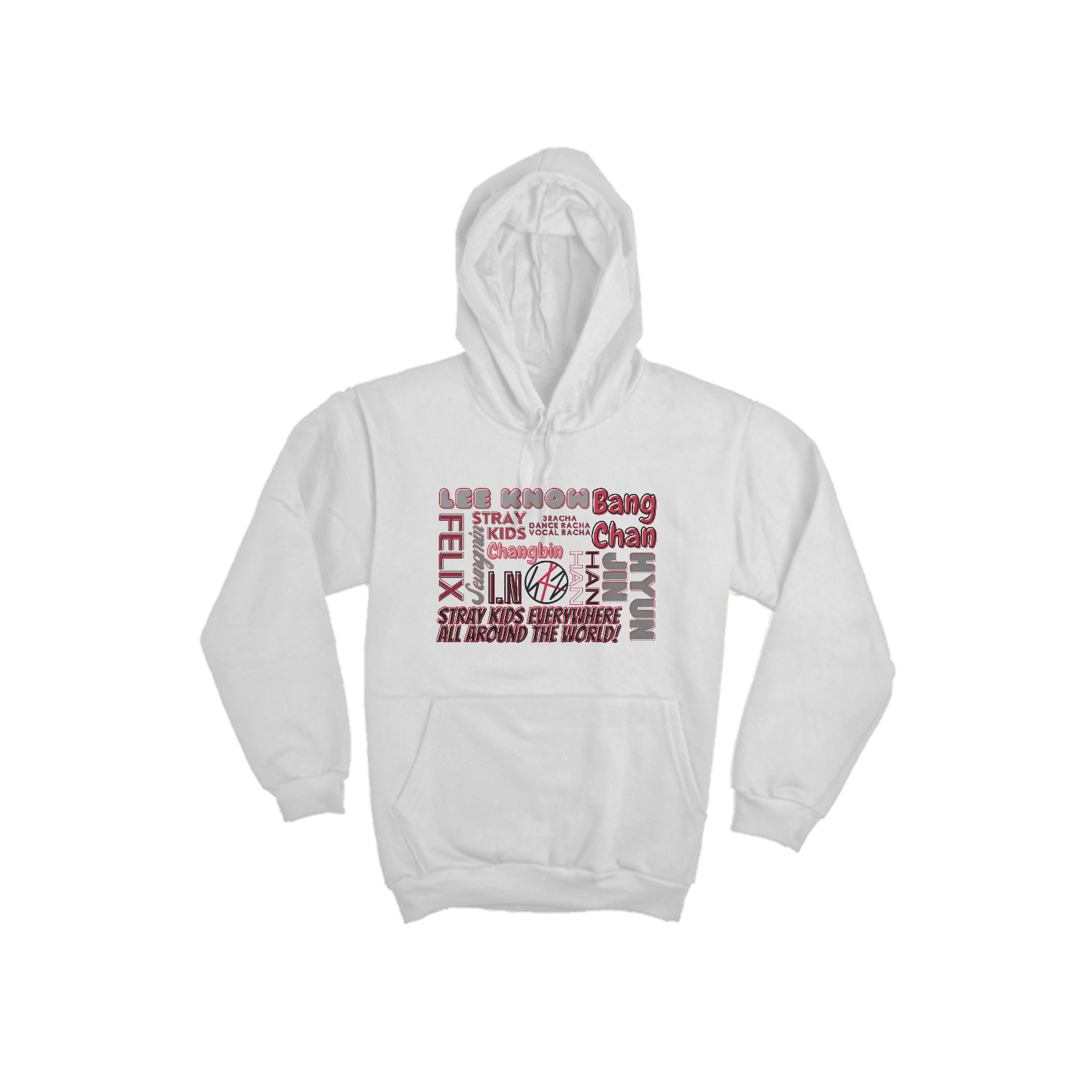 Nome do produto: Moletom Canguru - Membros Stray Kids