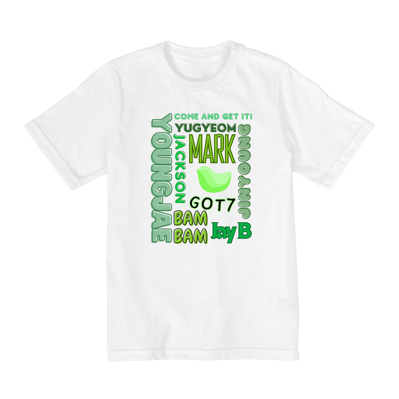 Nome do produto: Camiseta Kids - Membros Got7