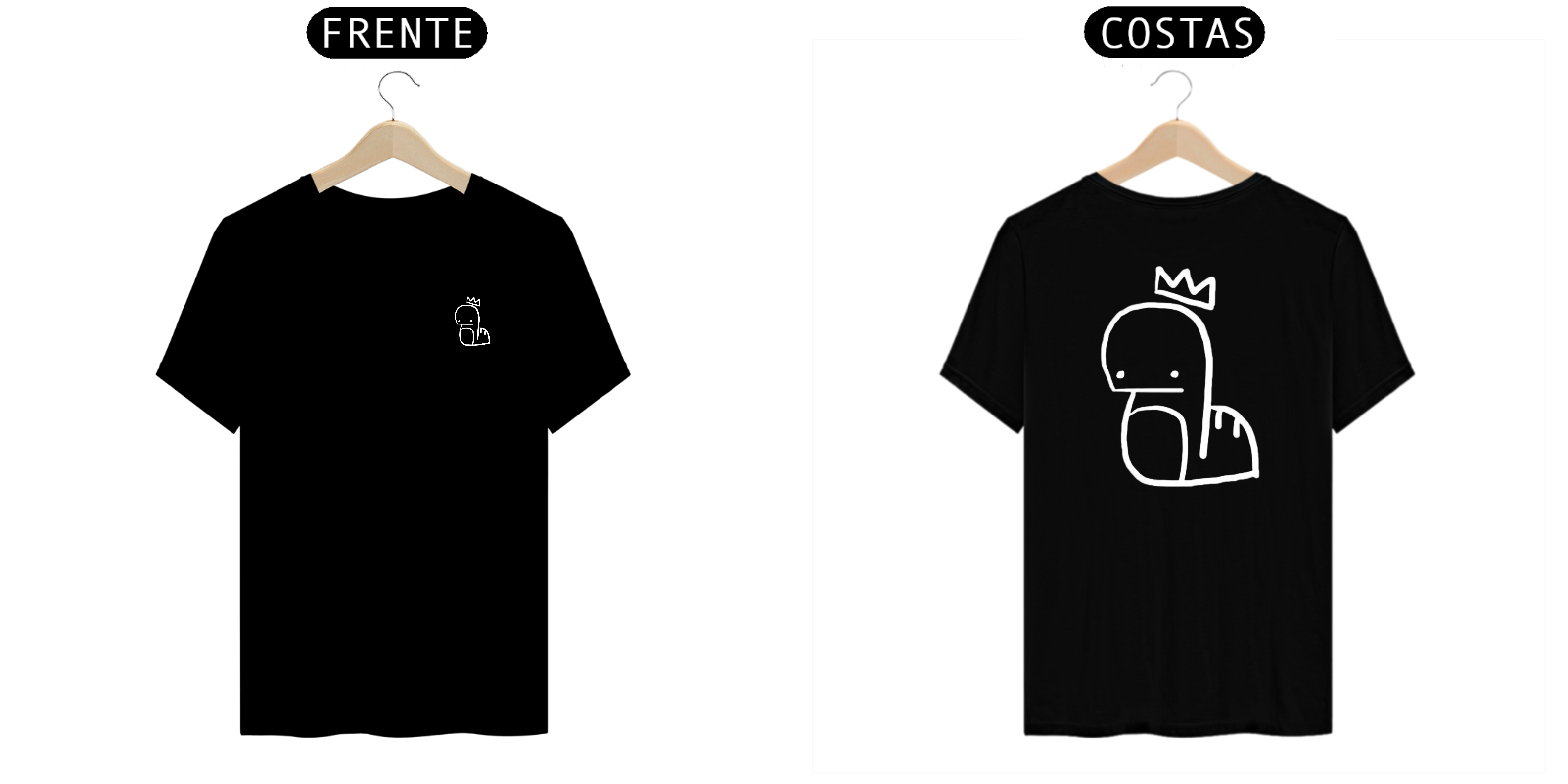 Nome do produto: Camiseta Masculina - Minhoca do Chan (ver. B)