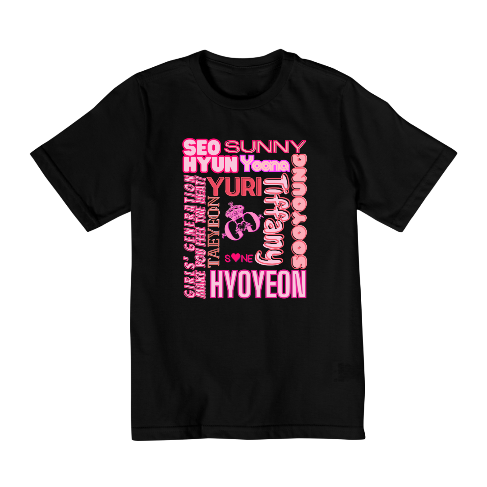 Nome do produto: Camiseta Kids - Membros Girls\' Generation
