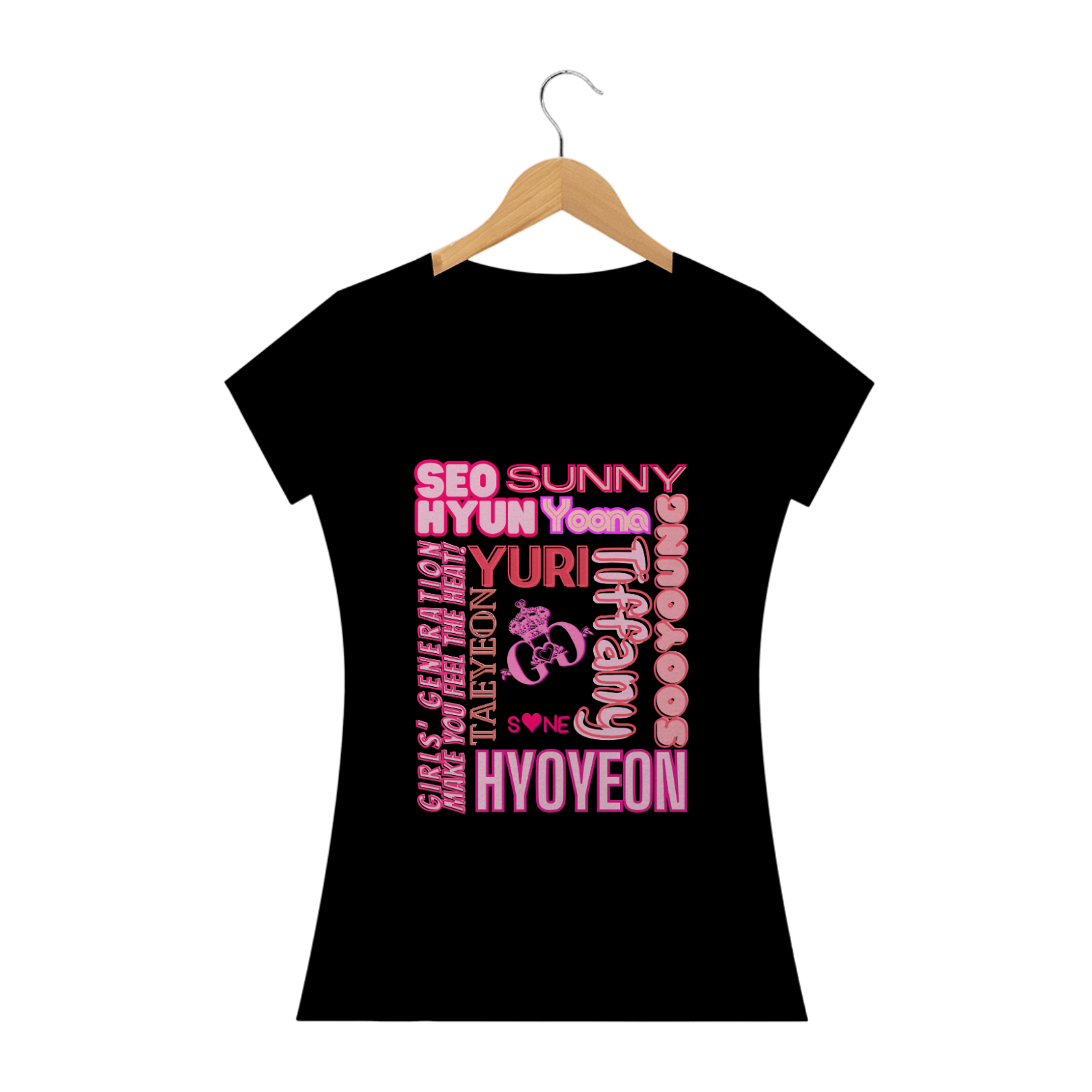 Nome do produto: Camiseta Babylook - Membros Girls\' Generation