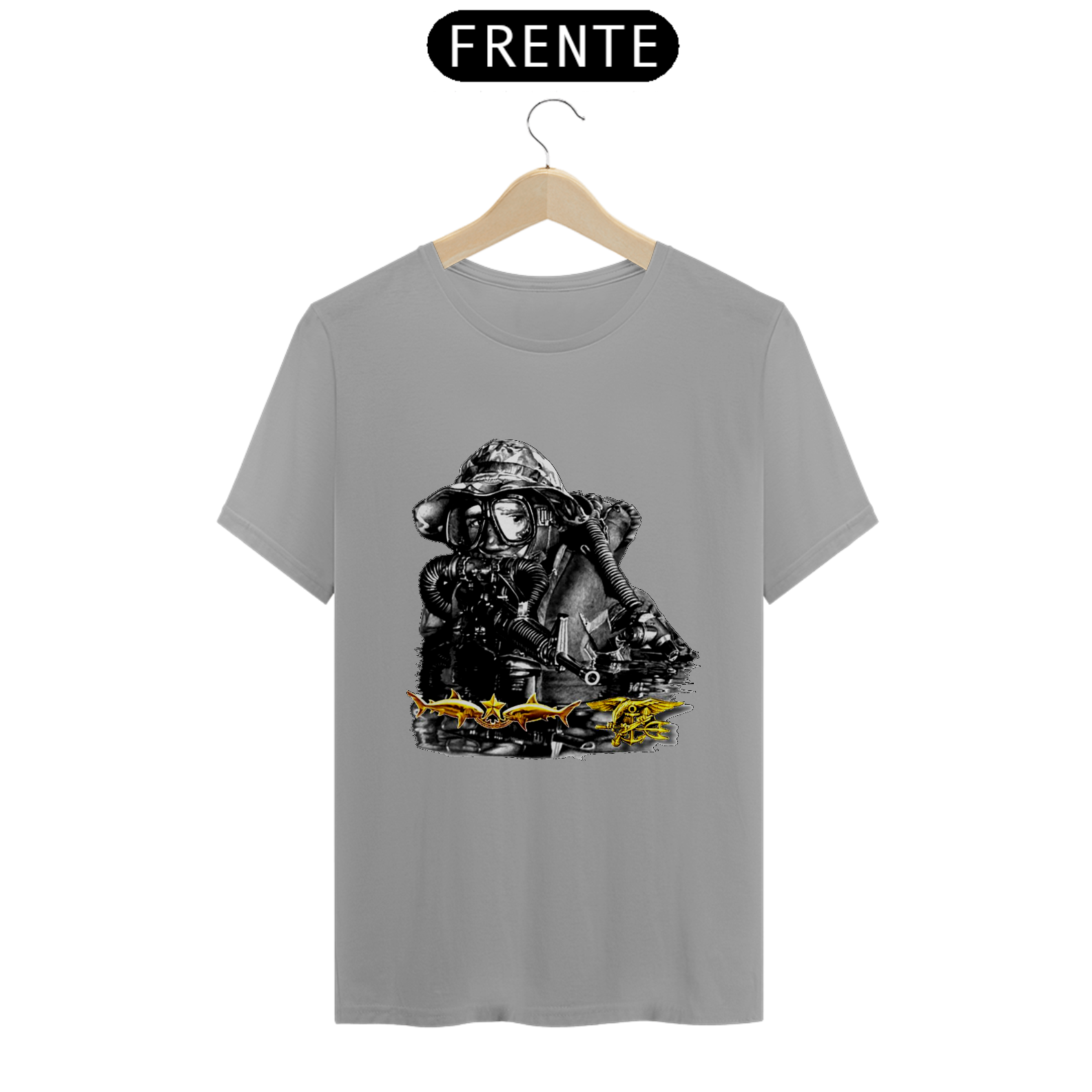 Nome do produto: Camiseta T-Shirt Mergulhador Mod.AA