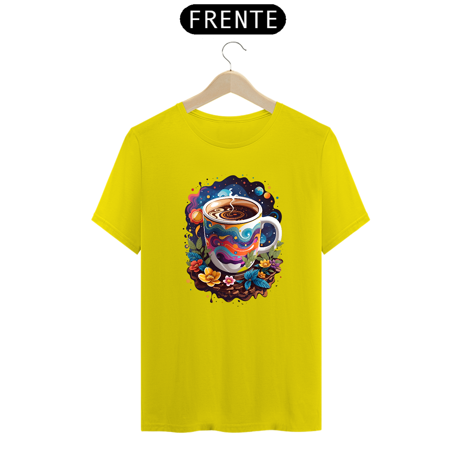 Nome do produto: Camiseta xícara colorida
