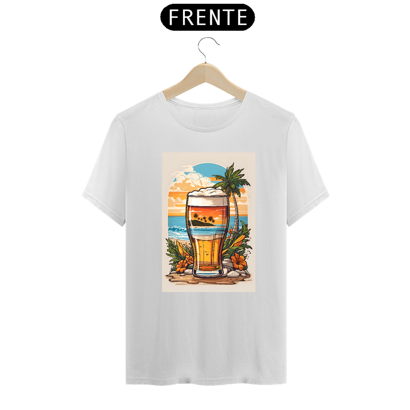 Nome do produto: Camisa de cerveja na praia