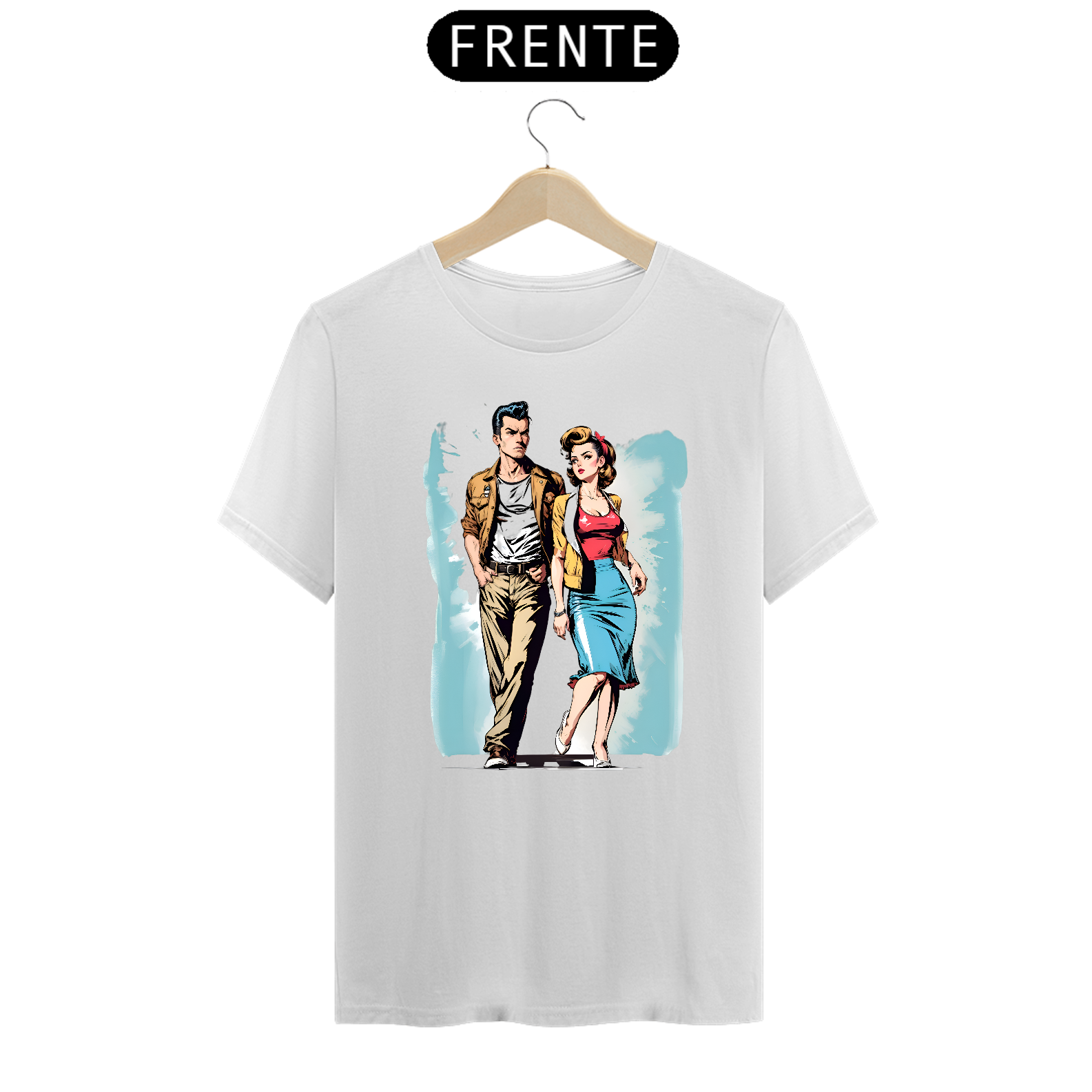 Nome do produto: Camisa Casal Vintage anos 70