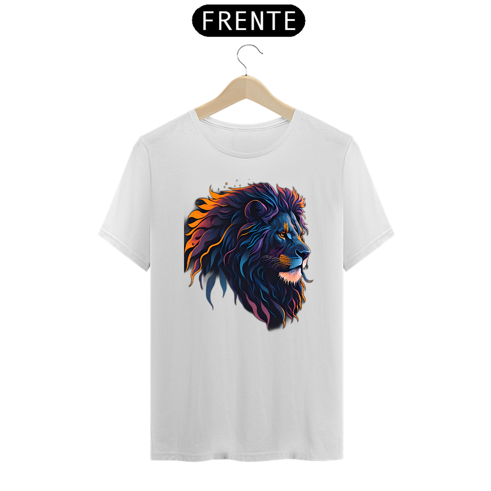 Nome do produto: Camiseta Leão de Lado