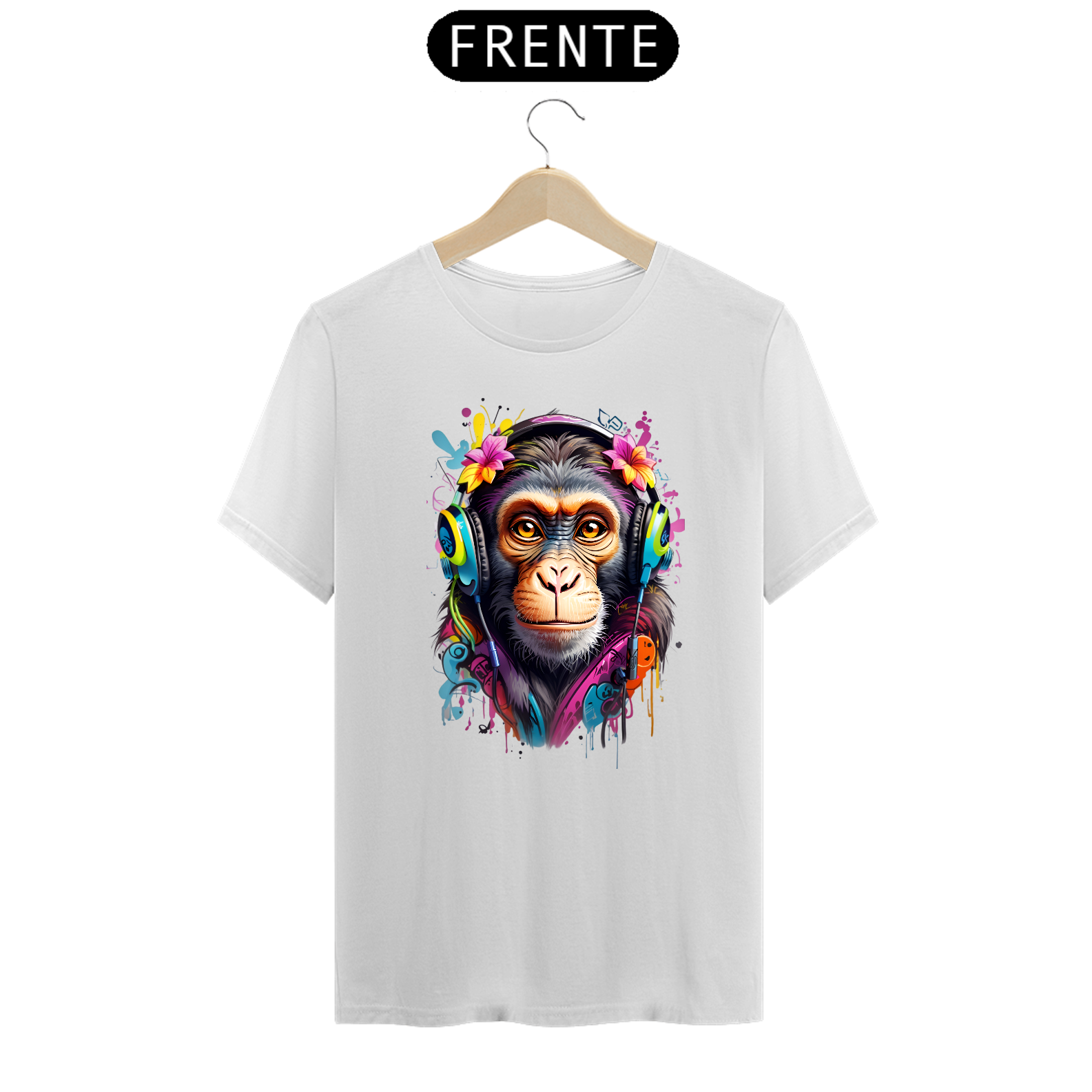 Nome do produto: Camiseta macaco fêmea