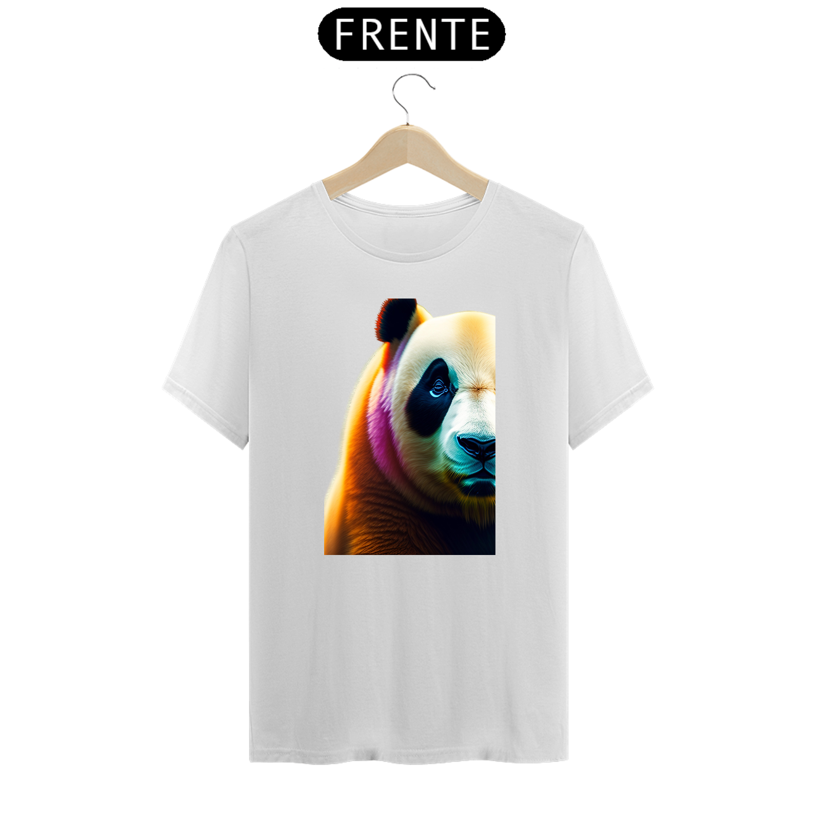Nome do produto: Camiseta Urso panda meia face