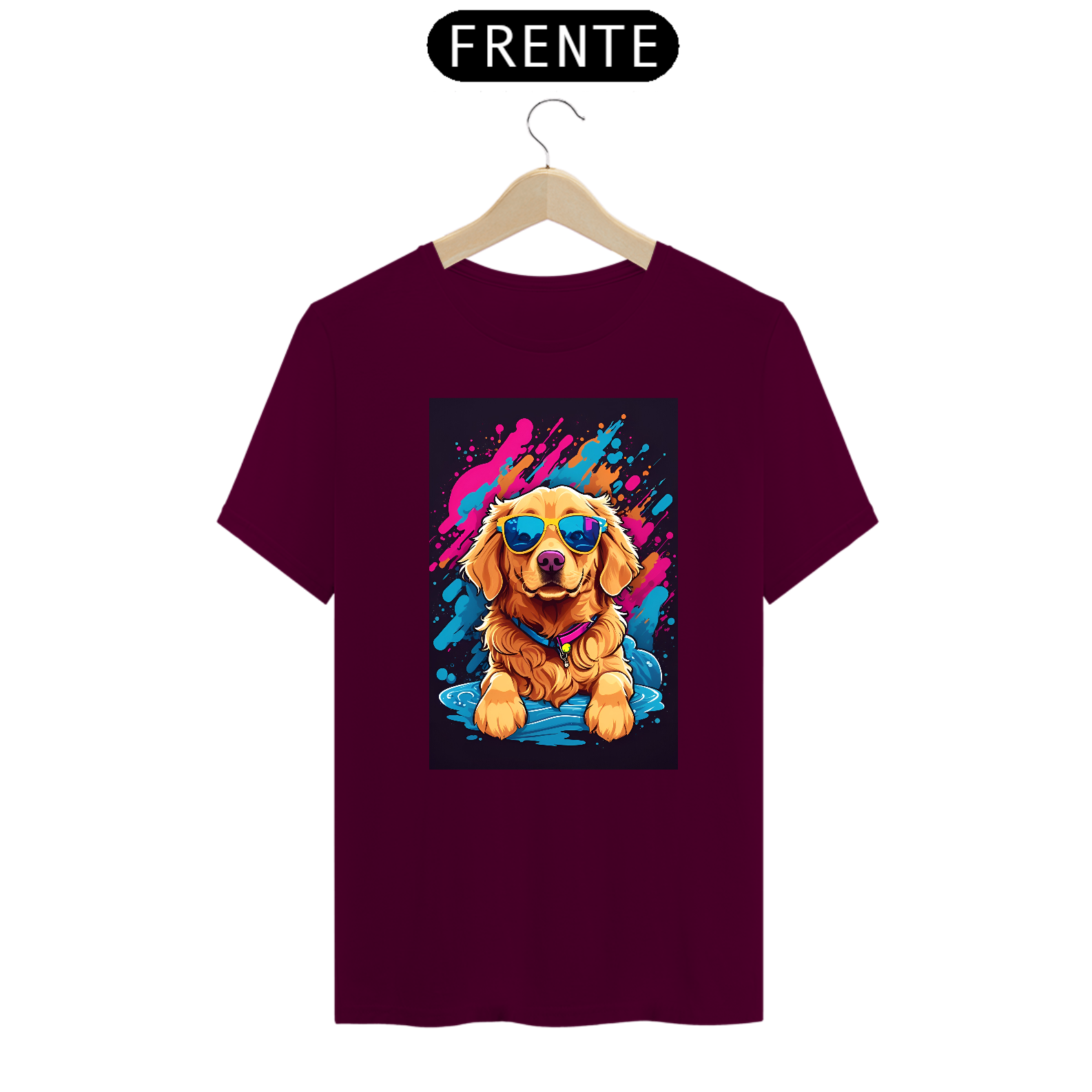 Nome do produto: Camiseta Cachorro caramelo