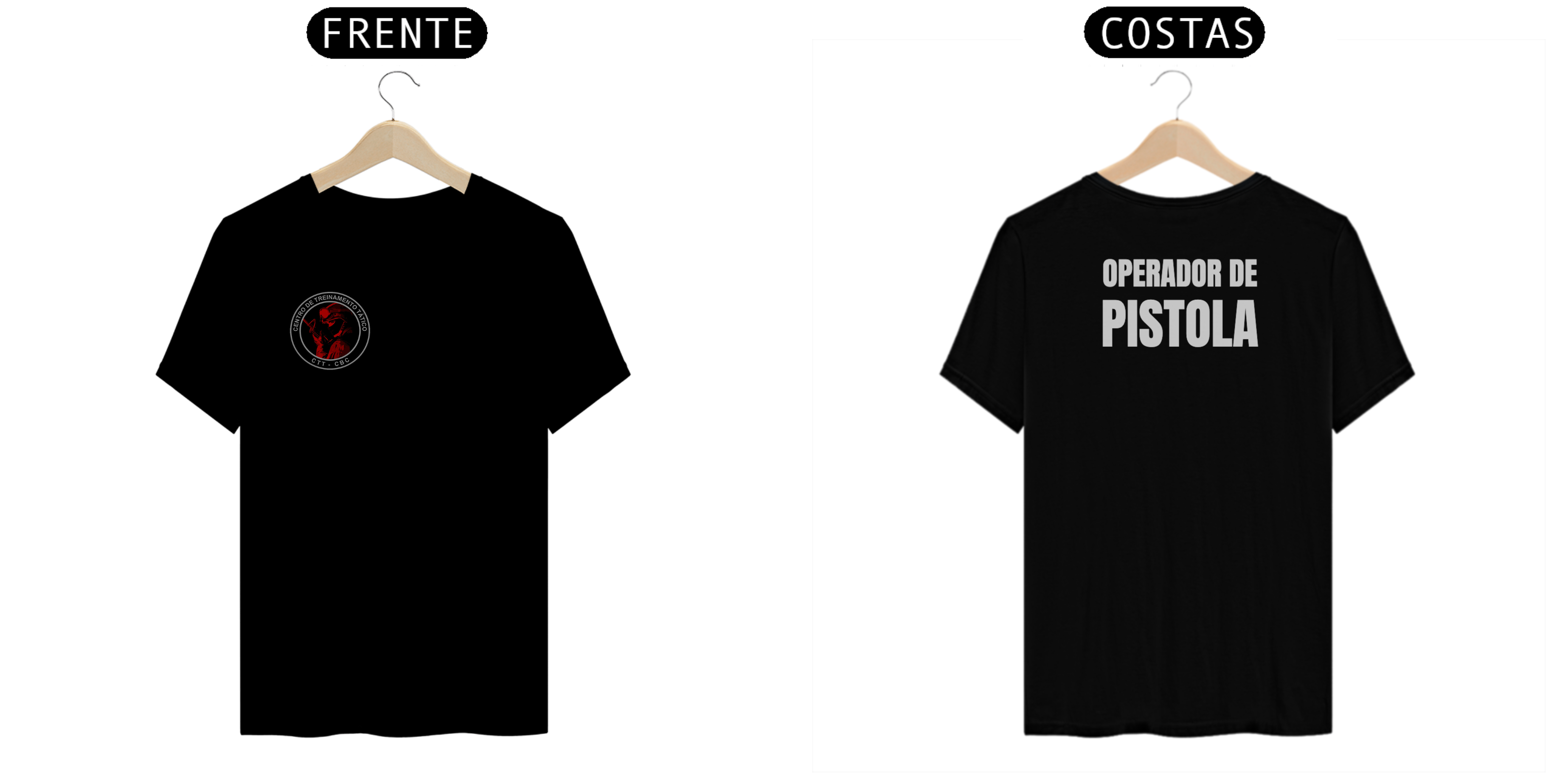 Nome do produto: CAMISETA OP PISTOLA - PRETA