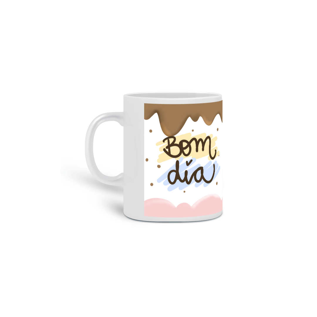 Nome do produto: Caneca Café Bom Dia Hora Do Café