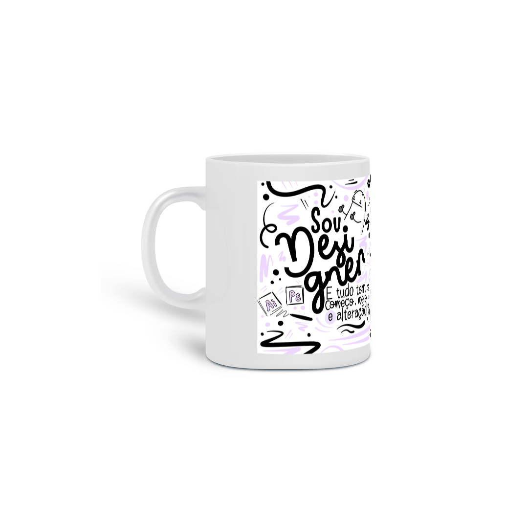 Nome do produto: Caneca Sou Designer