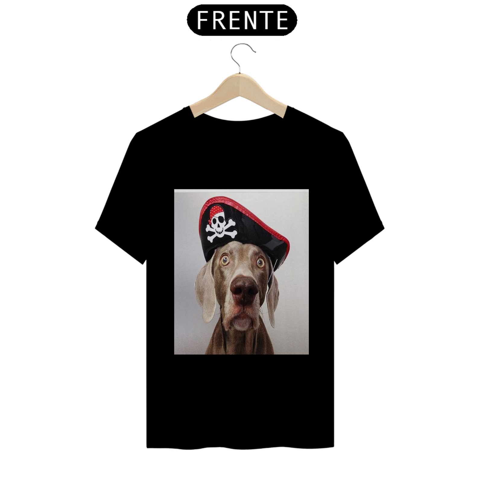 Nome do produto: Camiseta cachorro Pirata