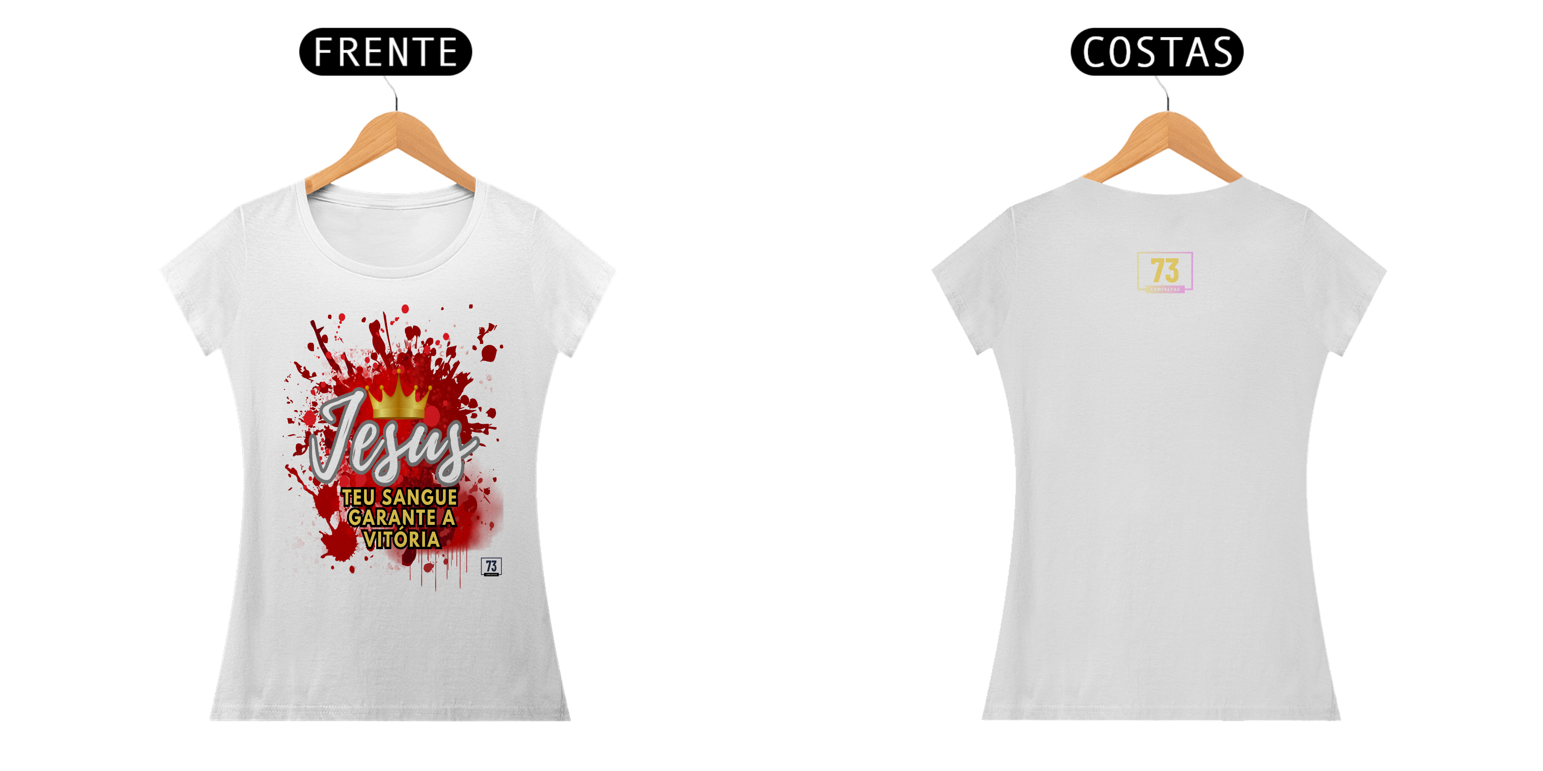 Nome do produto: Baby Long Classic Cristã Jesus Teu Sangue