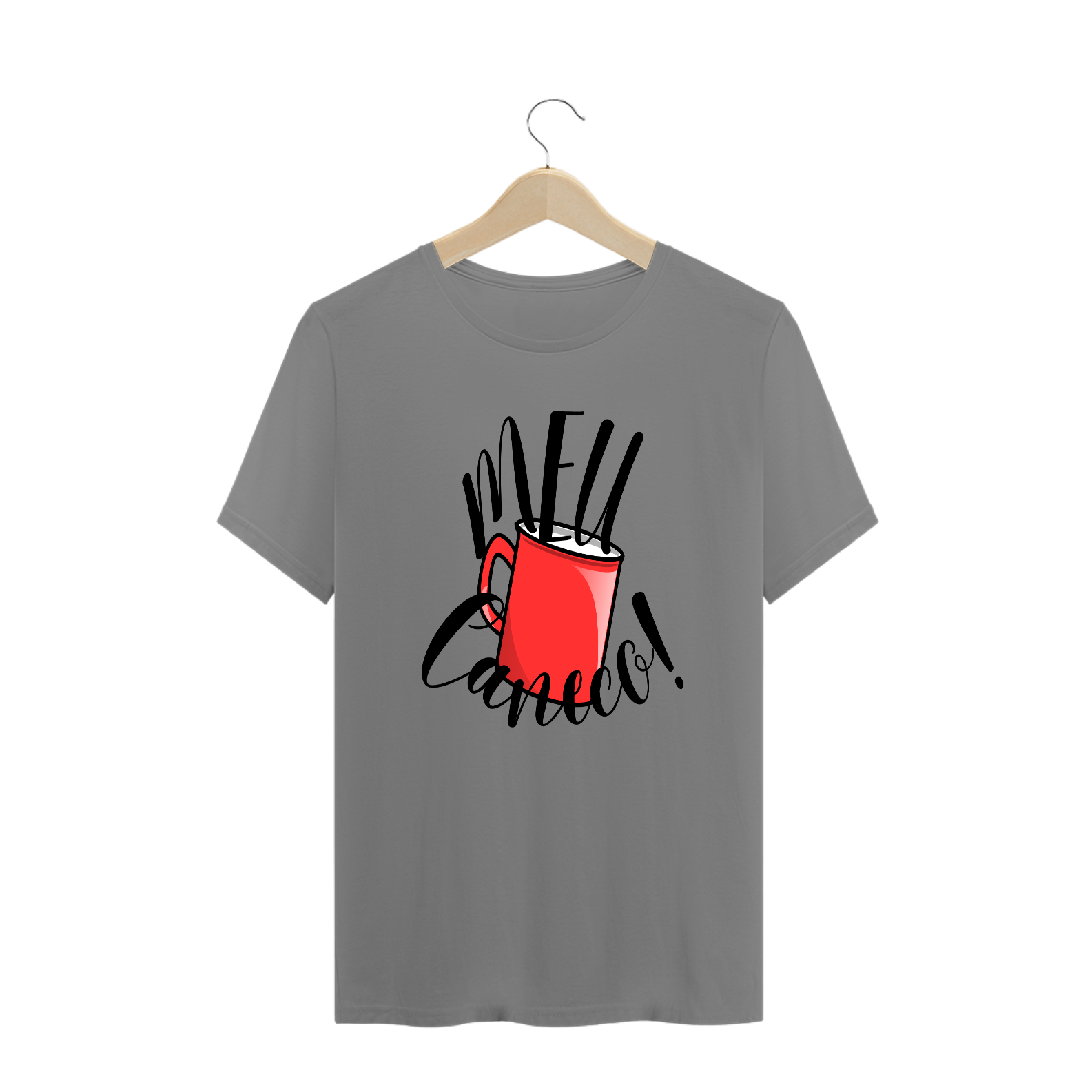 Nome do produto: T-Shirt Plus Size Caiçara Meu Caneco!