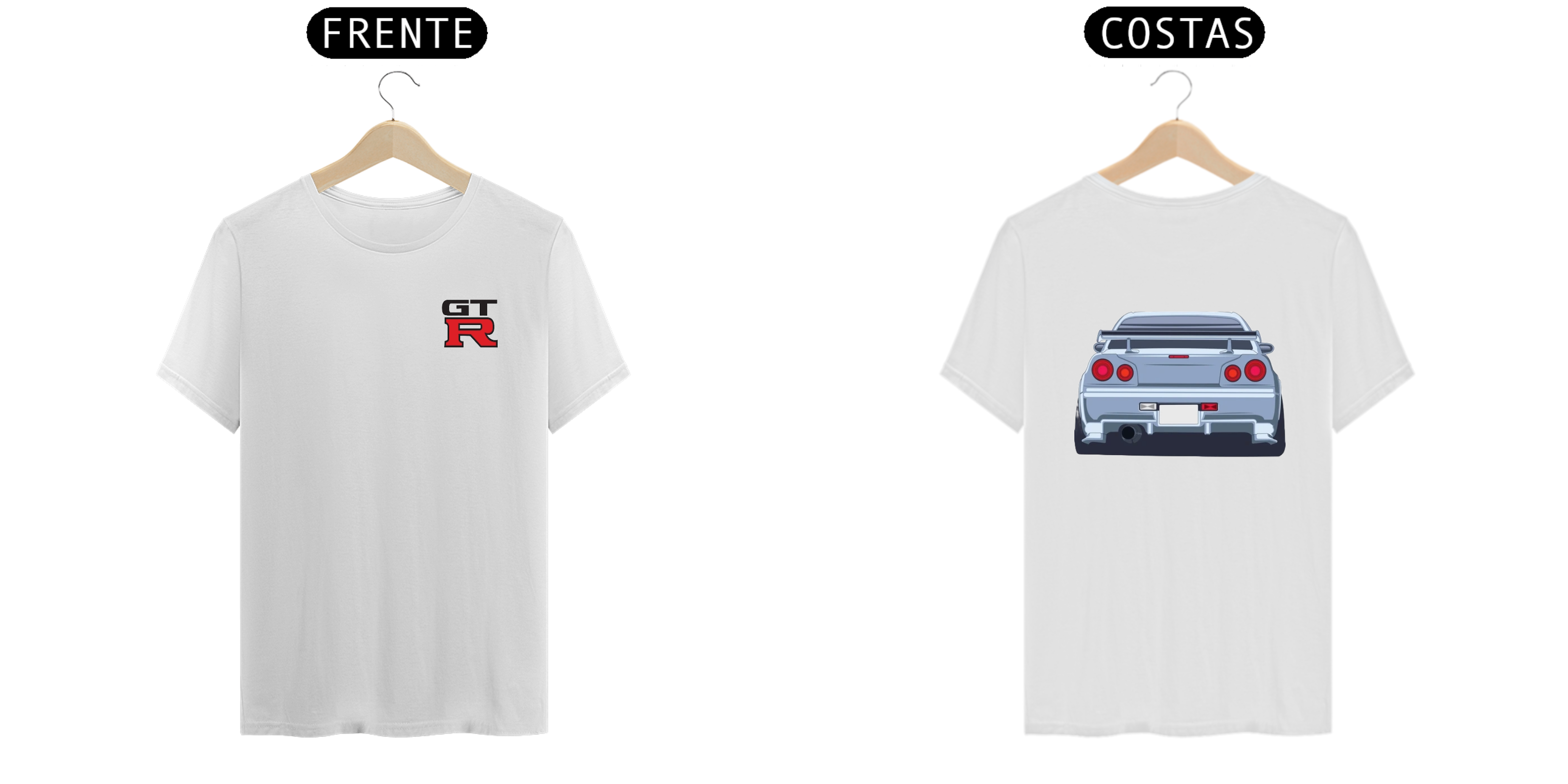 Nome do produto: Camiseta GTR Skyline R34 Branca
