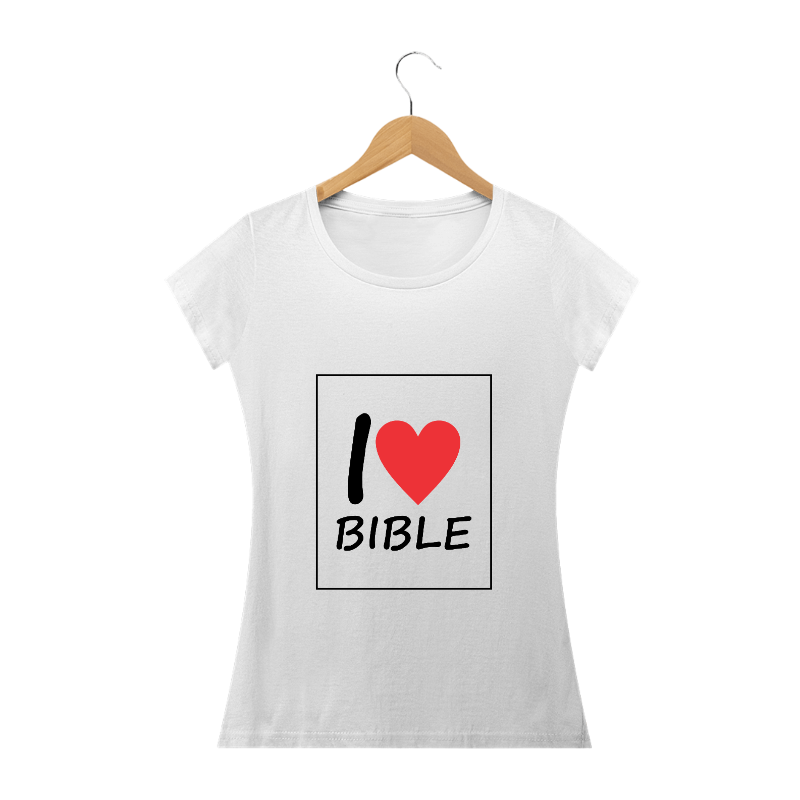 Nome do produto: Camisa Feminina I Love Bible - Várias Cores