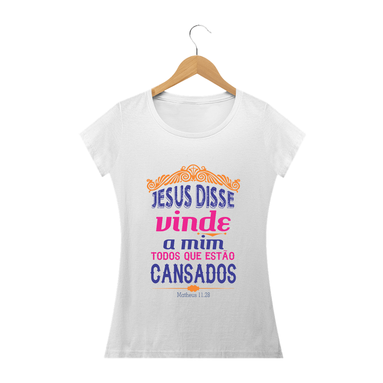 Nome do produto: Camisa Feminina Vinde a Mim - Várias Cores