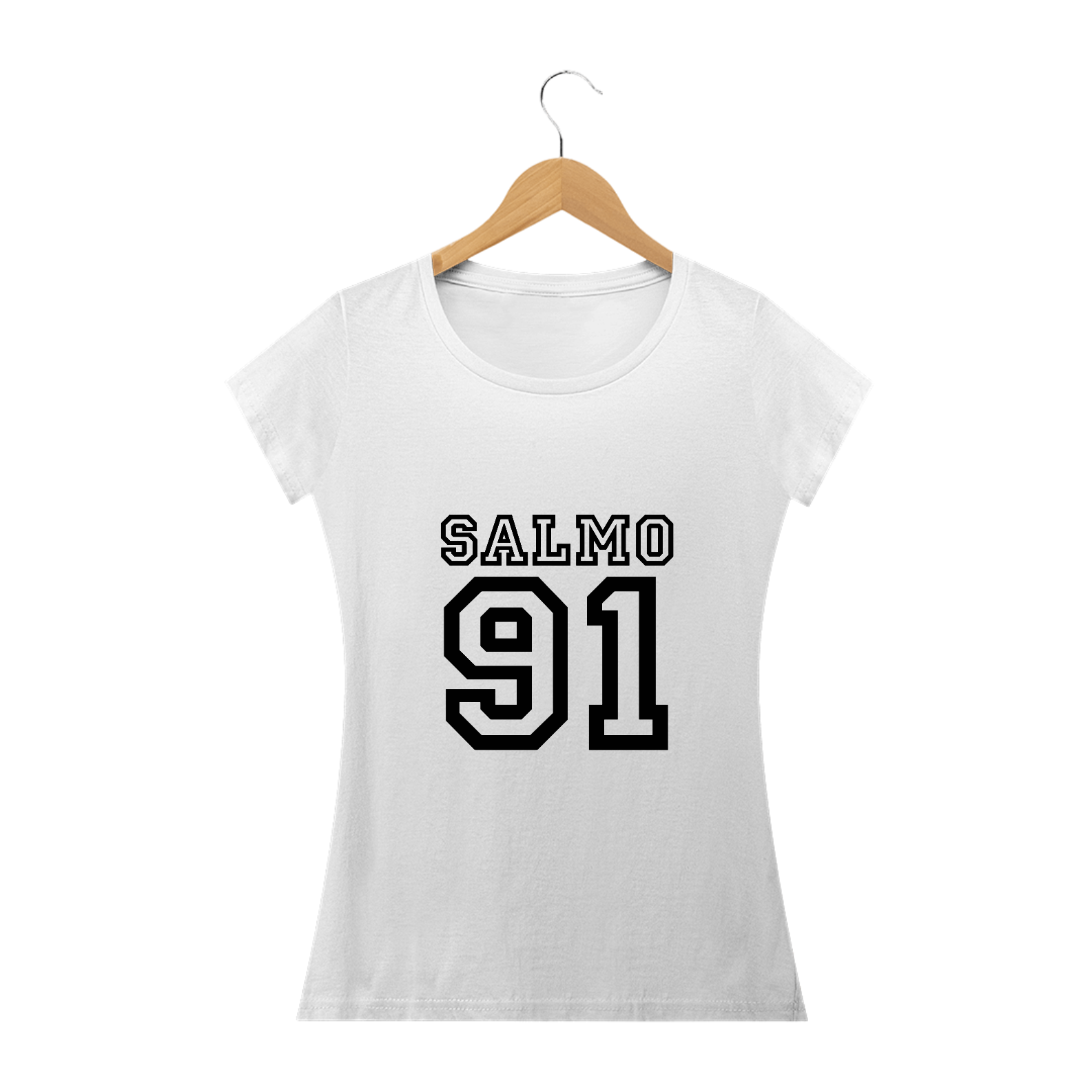 Nome do produto: Camisa Feminina Salmo 91 - Várias Cores
