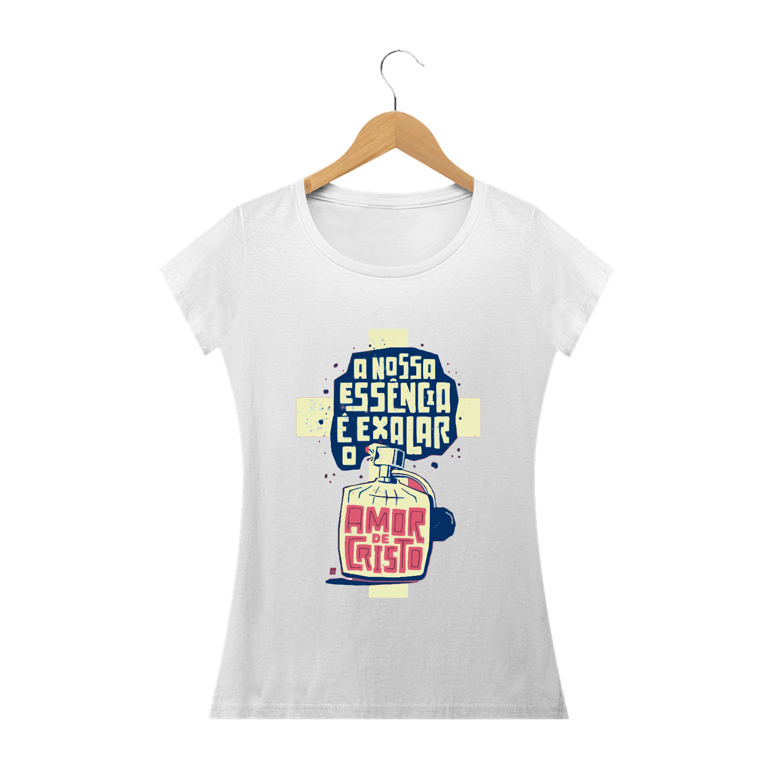 Nome do produto: Camisa Feminina Frasco de Perfume - Várias Cores