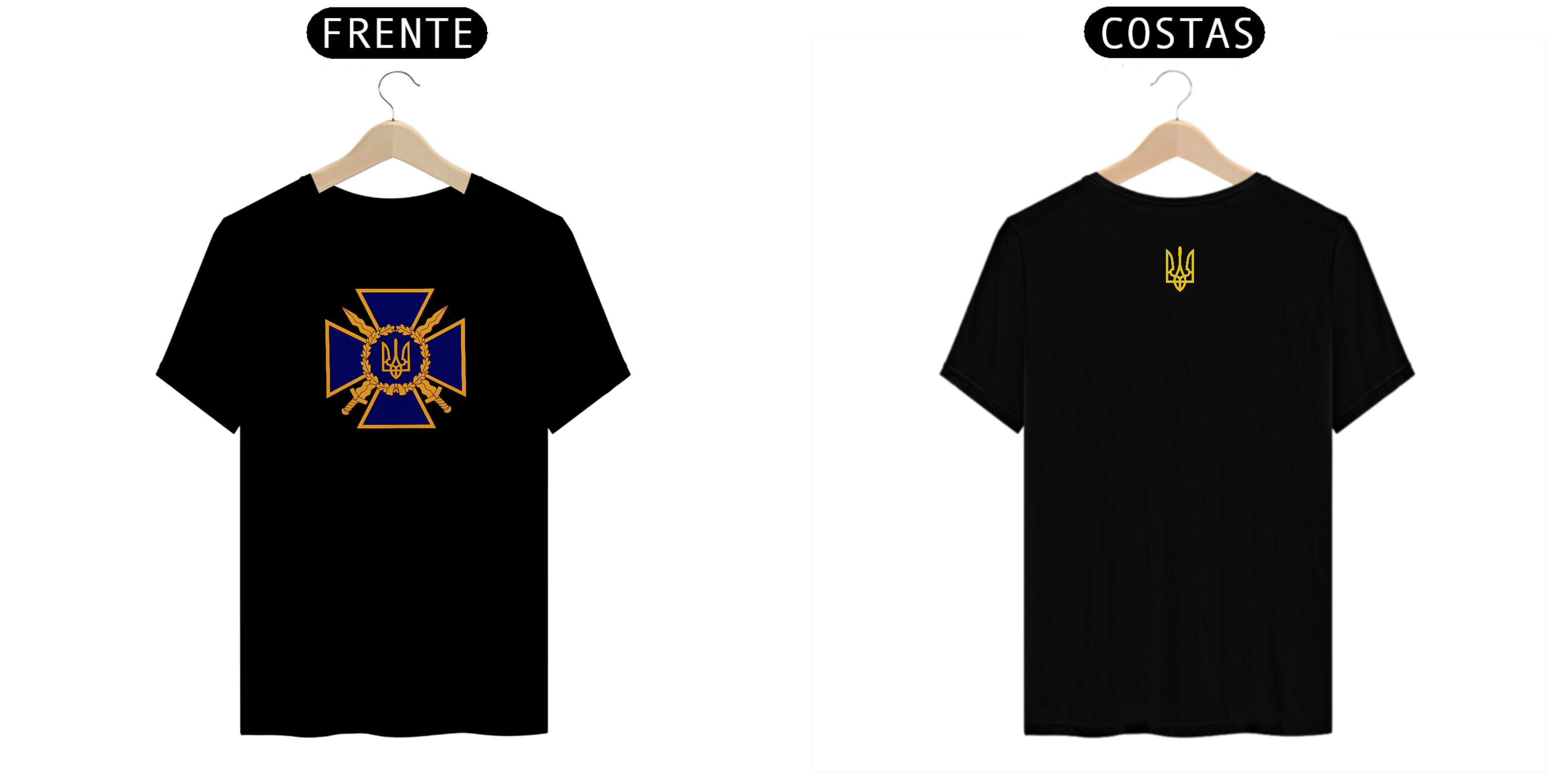 Nome do produto: Camisa Brasão de Armas da Ucrânia