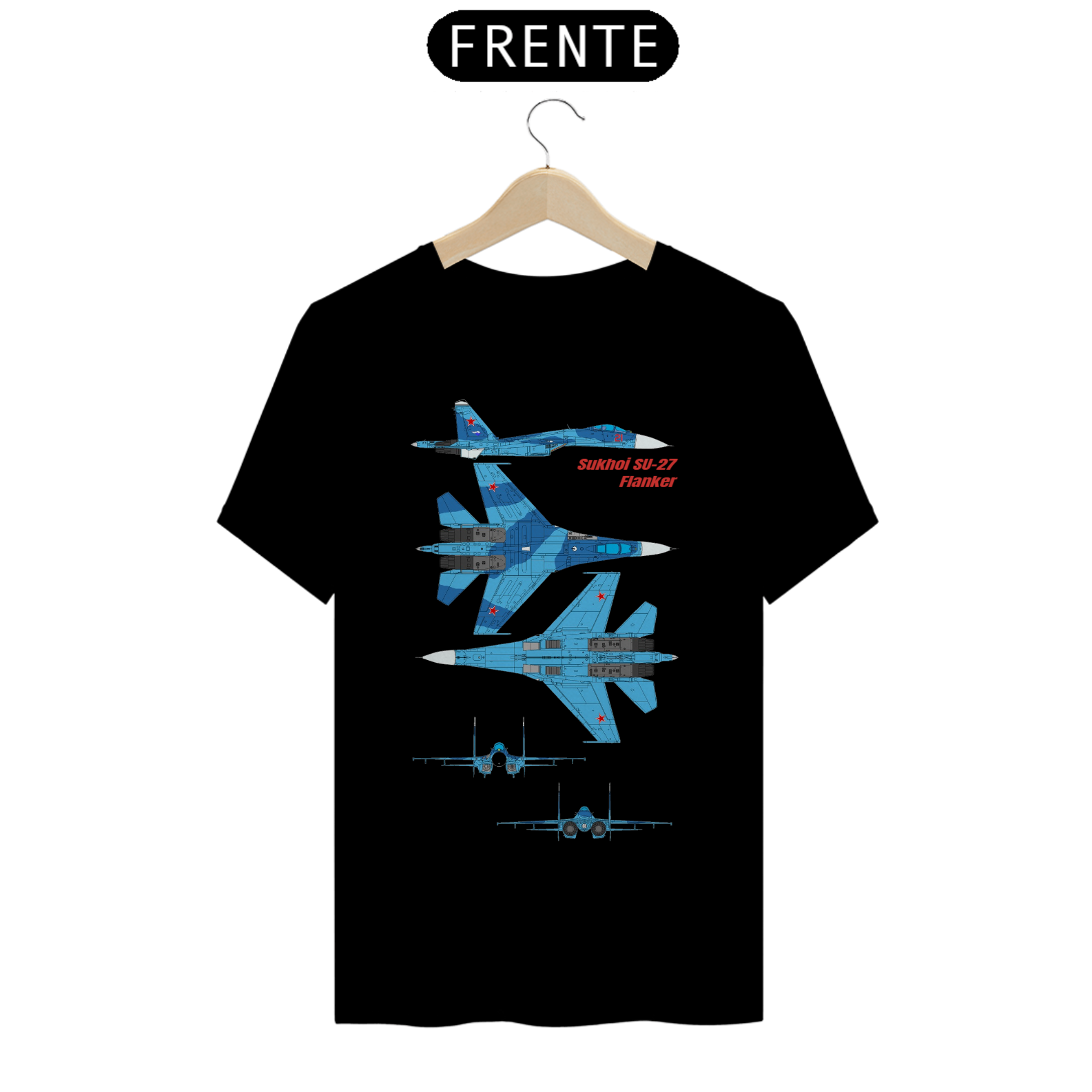 Nome do produto: Camisa Sukhoi SU-27 Flanker