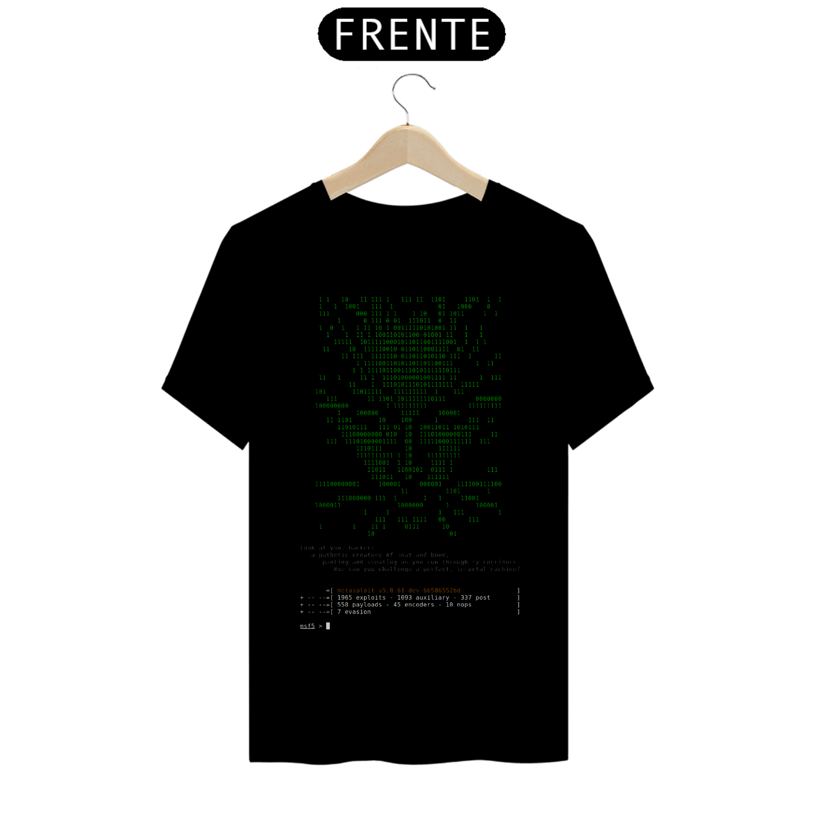Nome do produto: Camisa Metasploit Cyberpunk