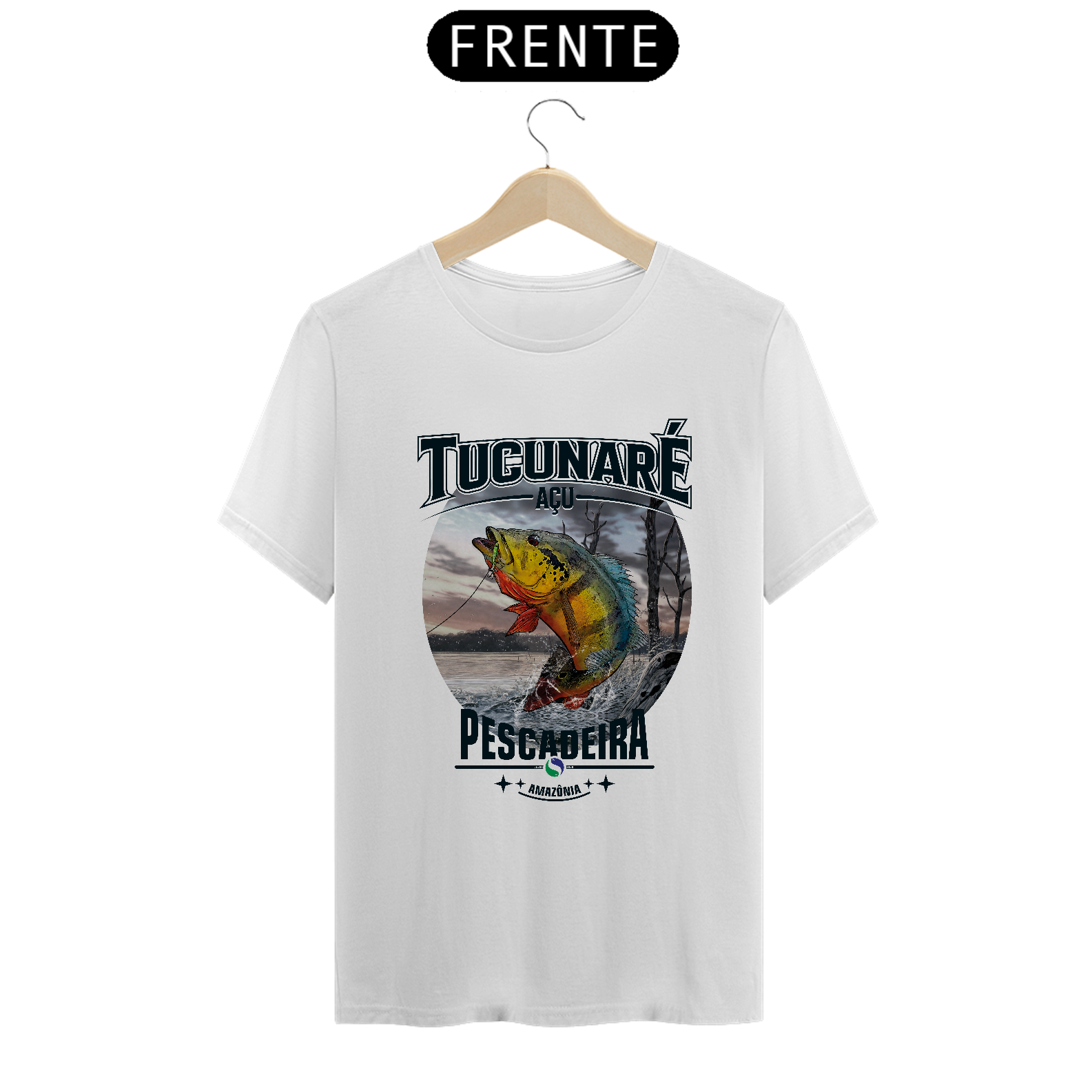Nome do produto: Camiseta Clara - Tucunaré Açu 