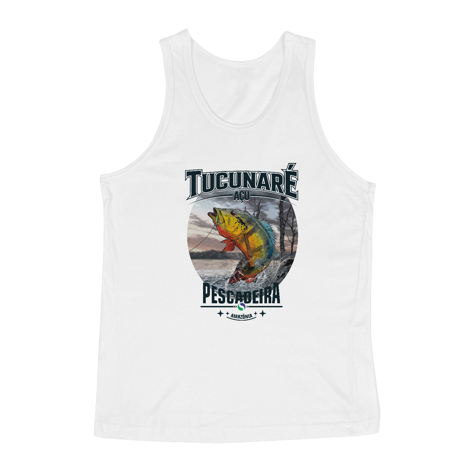 Nome do produto: Regata Masculina Clara - Tucunaré Açu