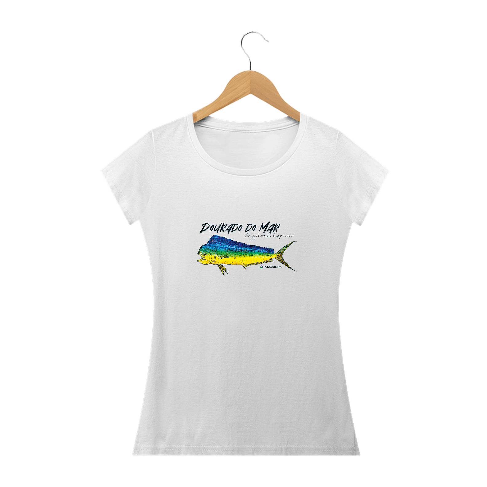 Nome do produto: Camiseta Feminina Clara - Dourado do Mar