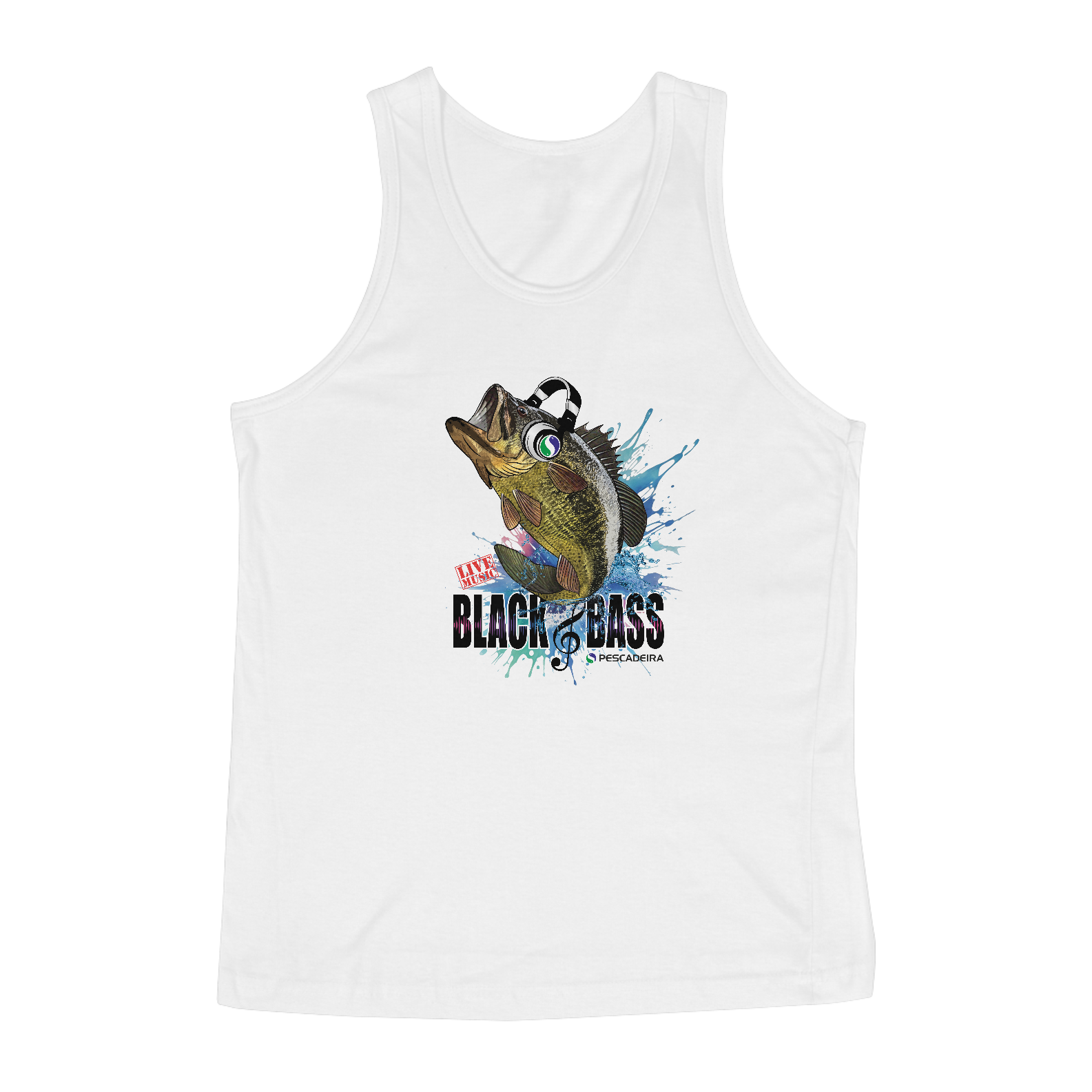 Nome do produto: Regata Masculina Clara - Black Bass