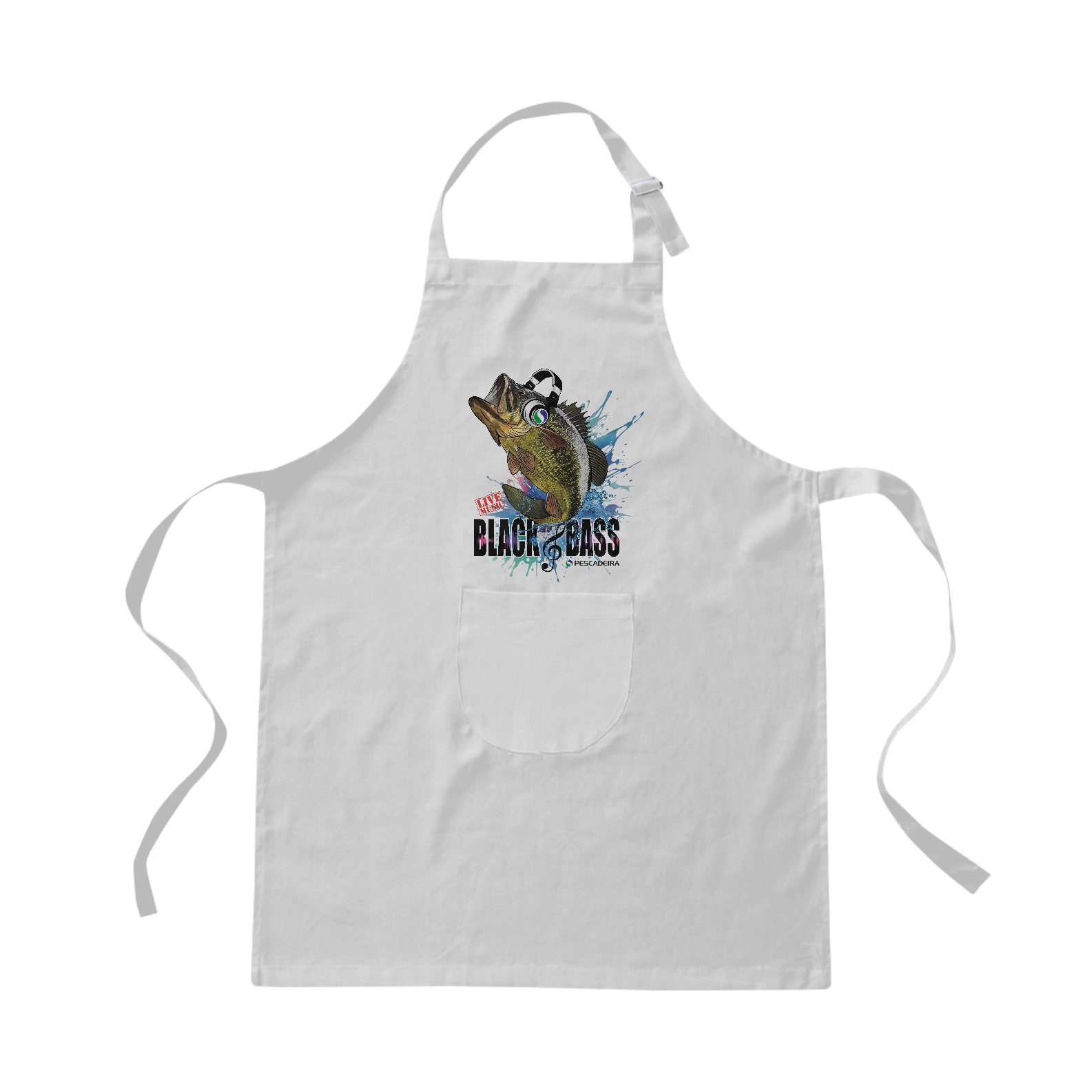 Nome do produto: Avental Branco - Black Bass